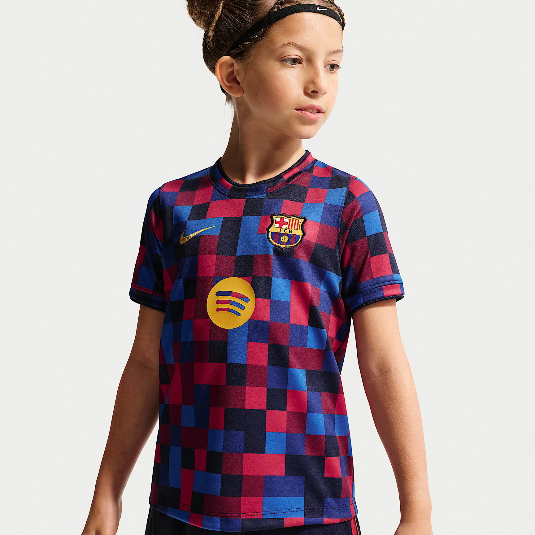 FC Barcelona Younger Kids' Nike Dri-FIT Football Pre-Match Top