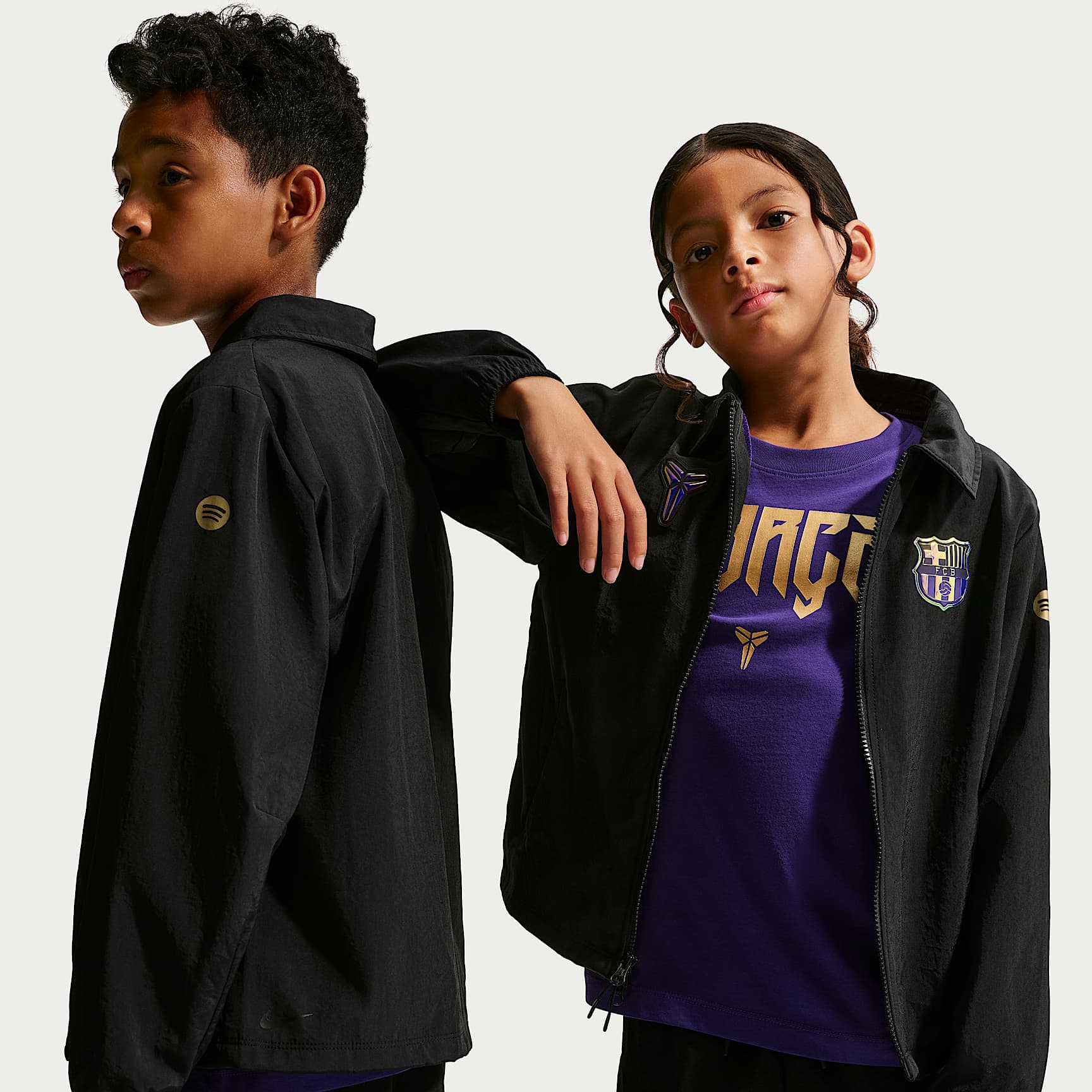 F.C. Barcelona Away Older Kids' Kobe Football Woven Jacket