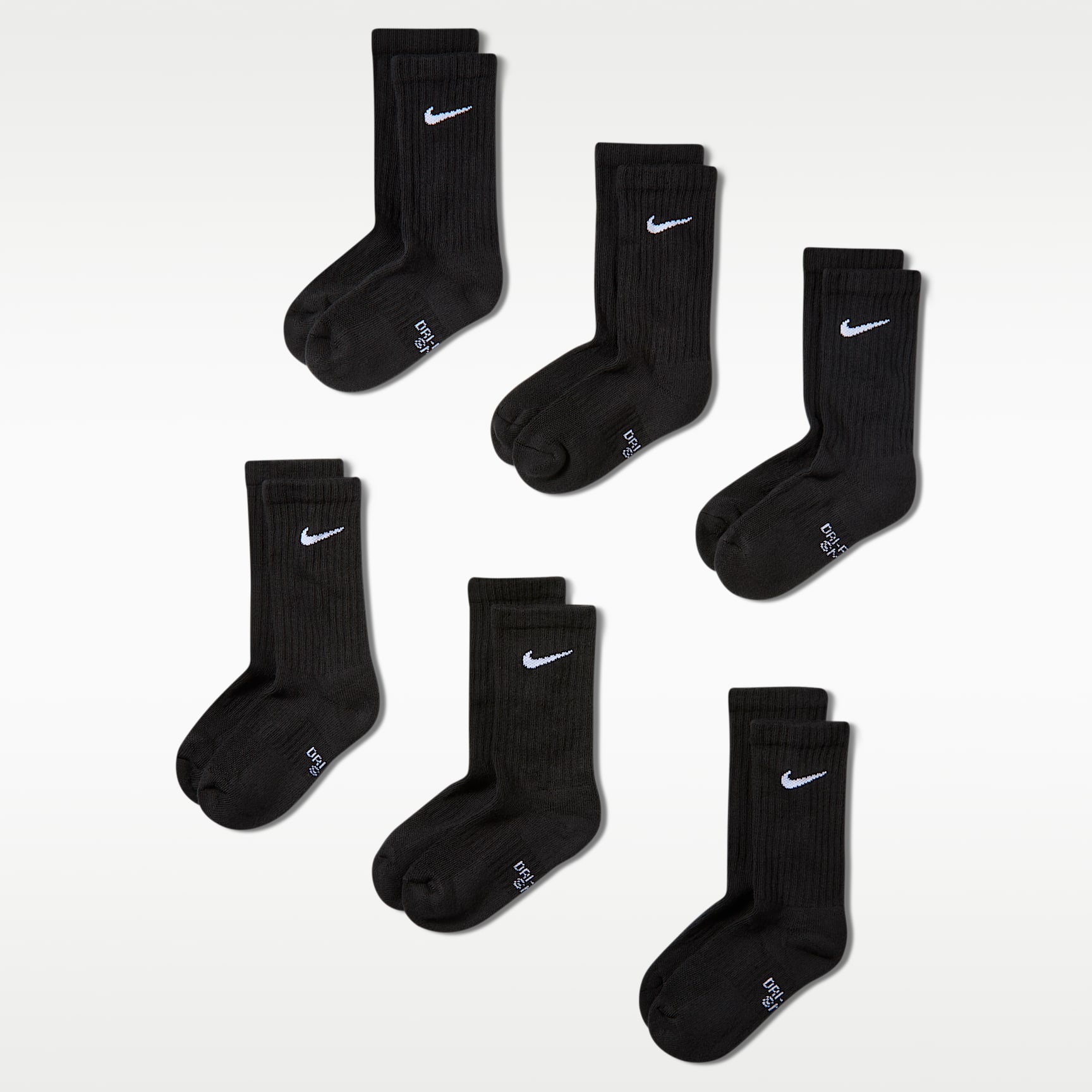 Nike Performance Cushioned Crew Kids' Training Socks (6 Pair)