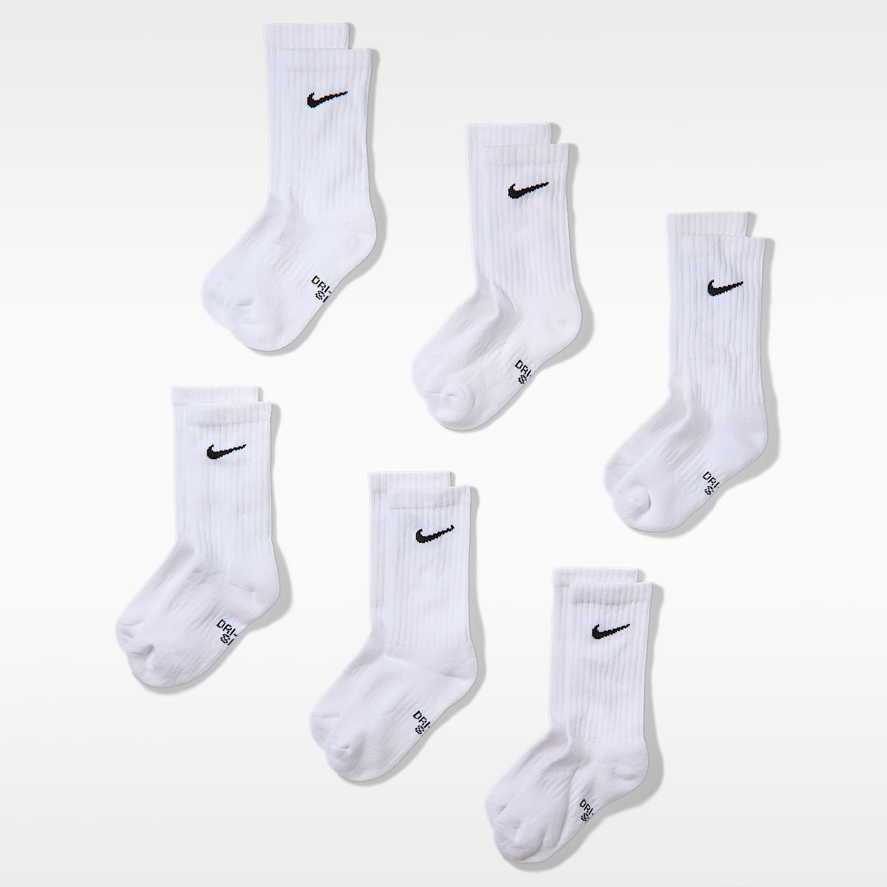 Nike Performance Cushioned Crew Kids' Training Socks (6 Pair)