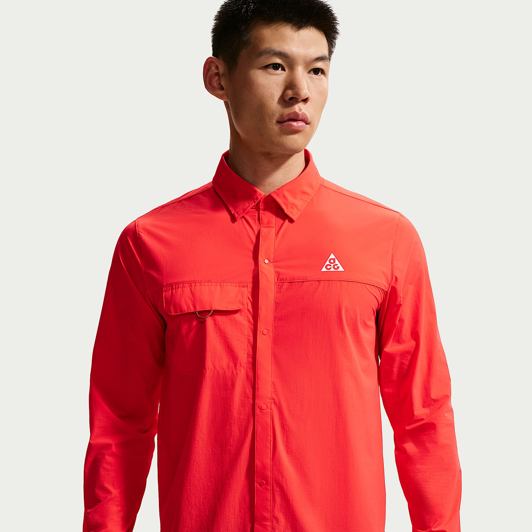 ACG 'Aireez' Men's Long-Sleeve Button-Up Trail-Running Top
