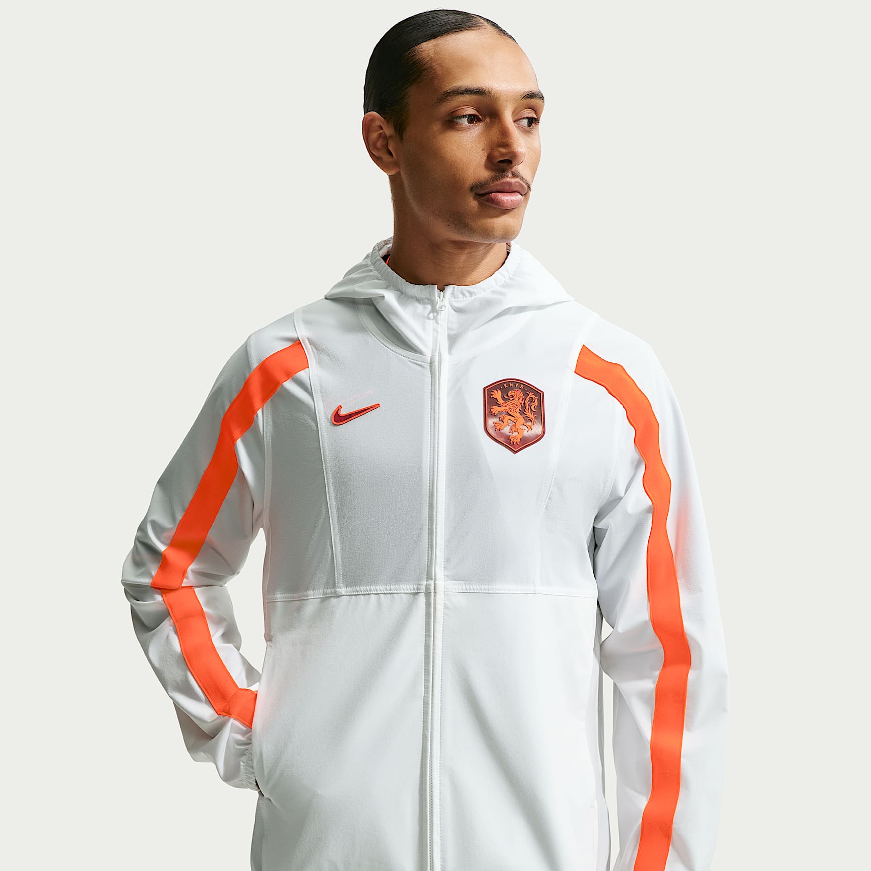 Netherlands Energy Men's Nike Dri-FIT Football Woven Jacket