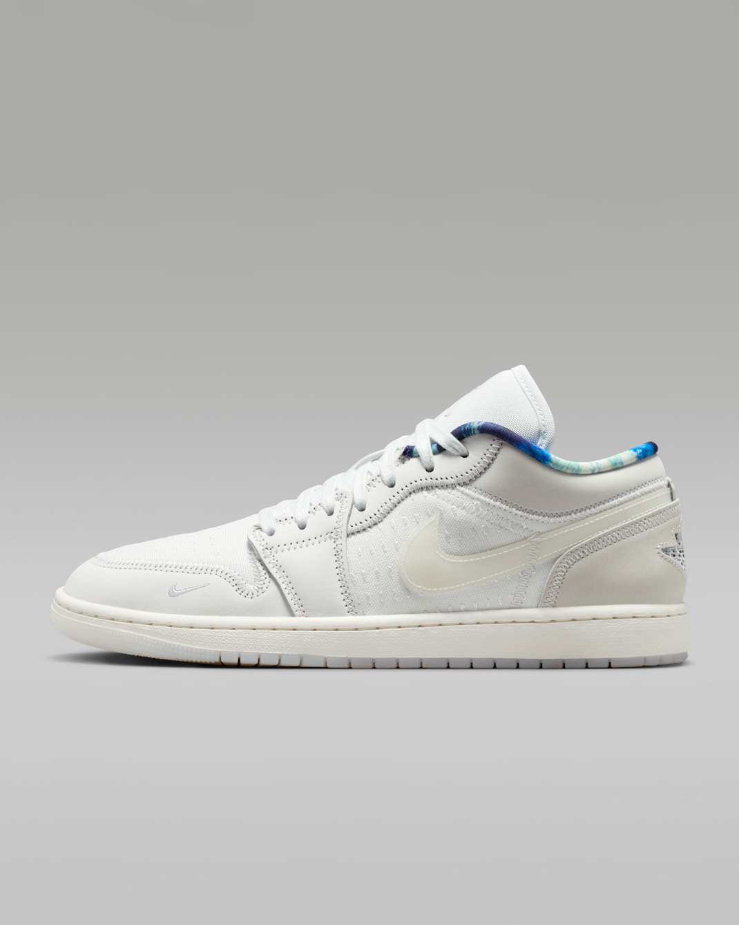 Air Jordan 1 Low SE Men's Shoes - Summit White/Multi-Colour/Off-White/Sail