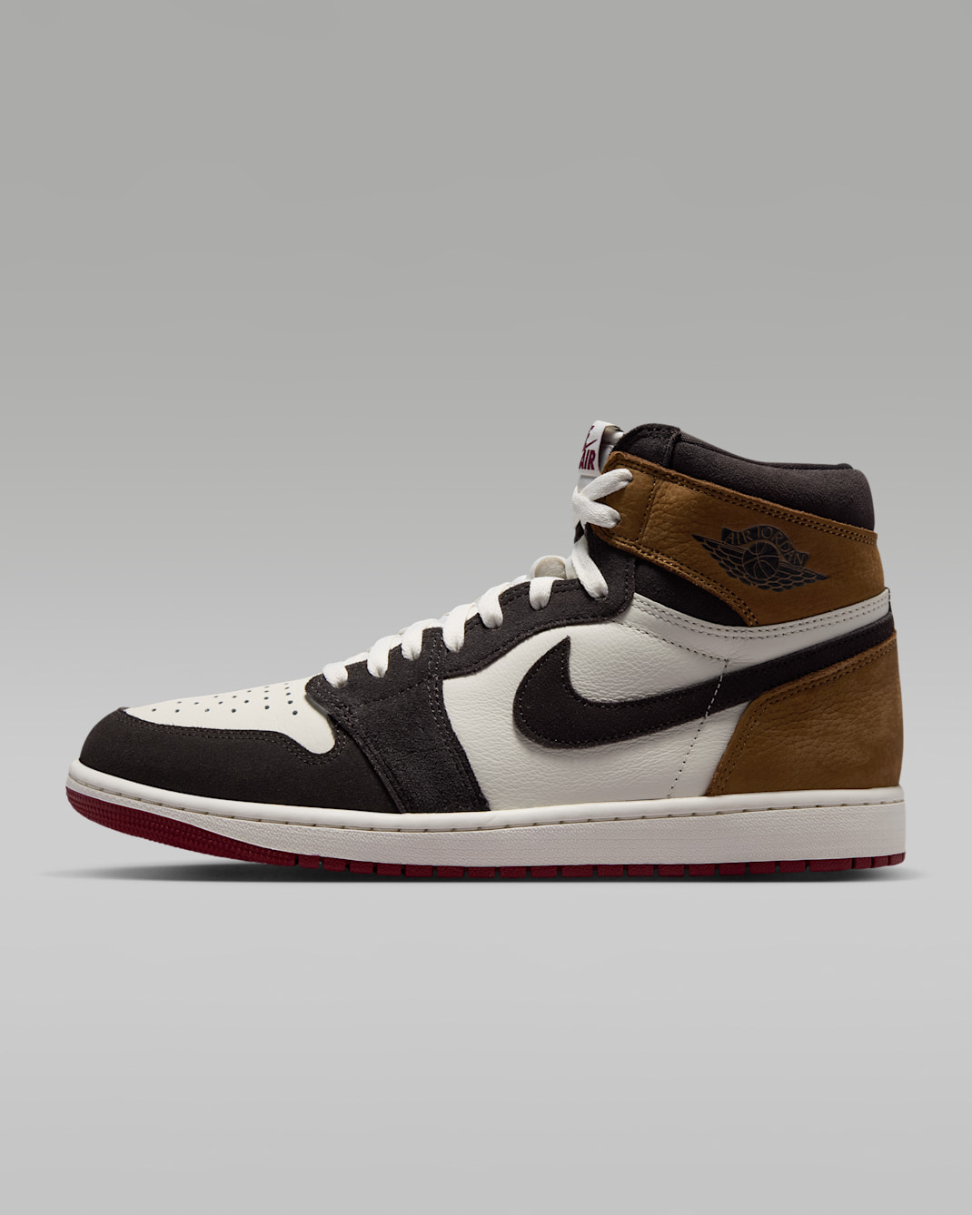 Air Jordan 1 Retro High OG 'Love Letter' Men's Shoes - Shadow Brown/Light British Tan/Team Red