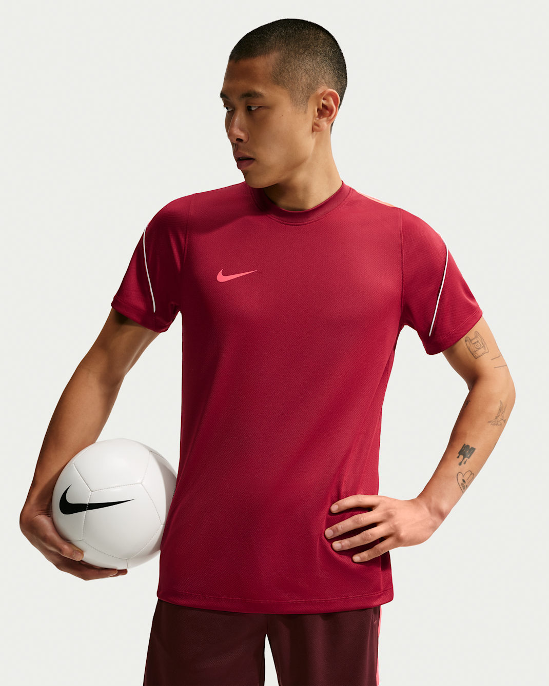Nike Strike Men's Dri-FIT Short-Sleeve Football Top - Team Red/Bright Crimson/White/Bright Crimson