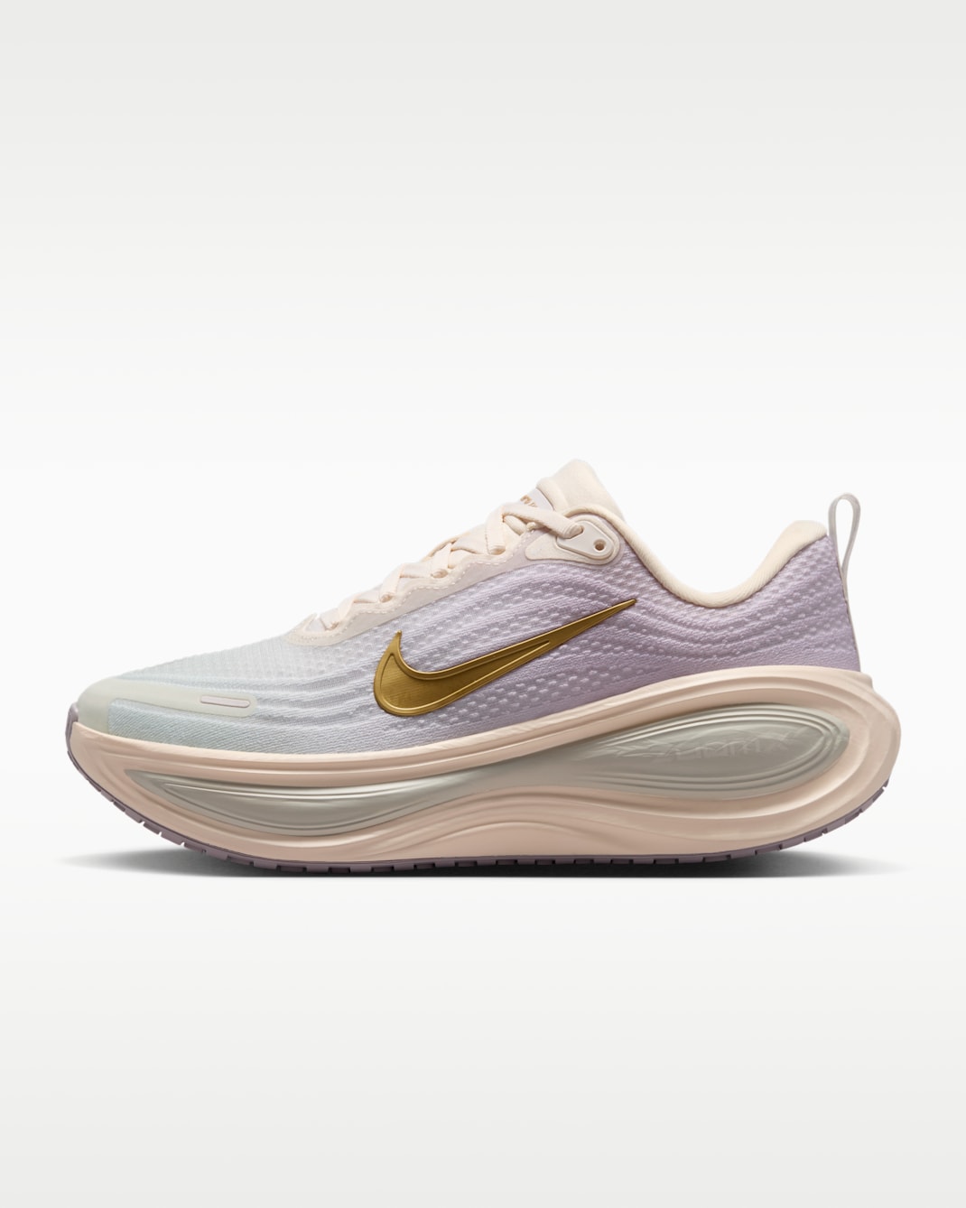 Nike Vomero Plus Women's Road Running Shoes - Chalk/Bleached Lilac/Spruce Aura/Metallic Gold