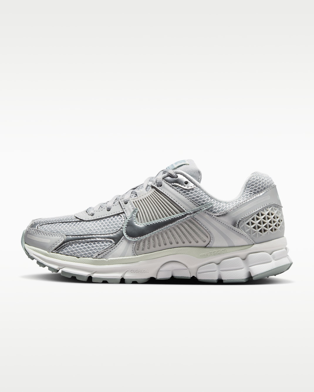 Nike Zoom Vomero 5 Women's Shoes with Reflective Design Accents - Grey Fog/Off-White/Spruce Aura/Grey Fog