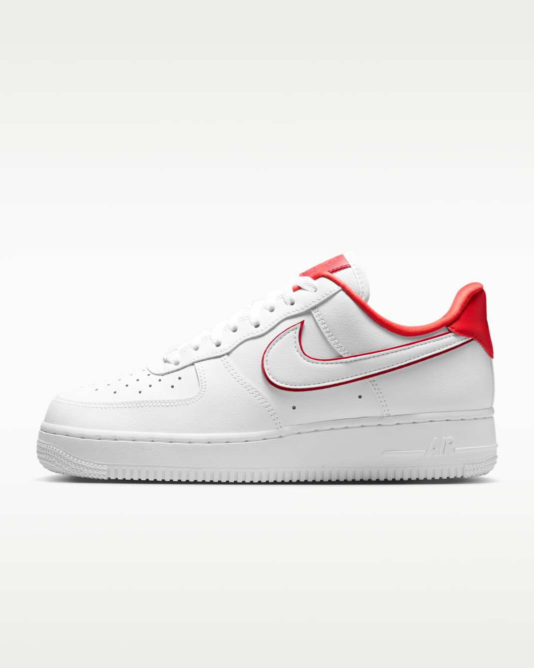 Nike Air Force 1 '07 Essential Women's Shoes - White/Light Crimson/Tough Red