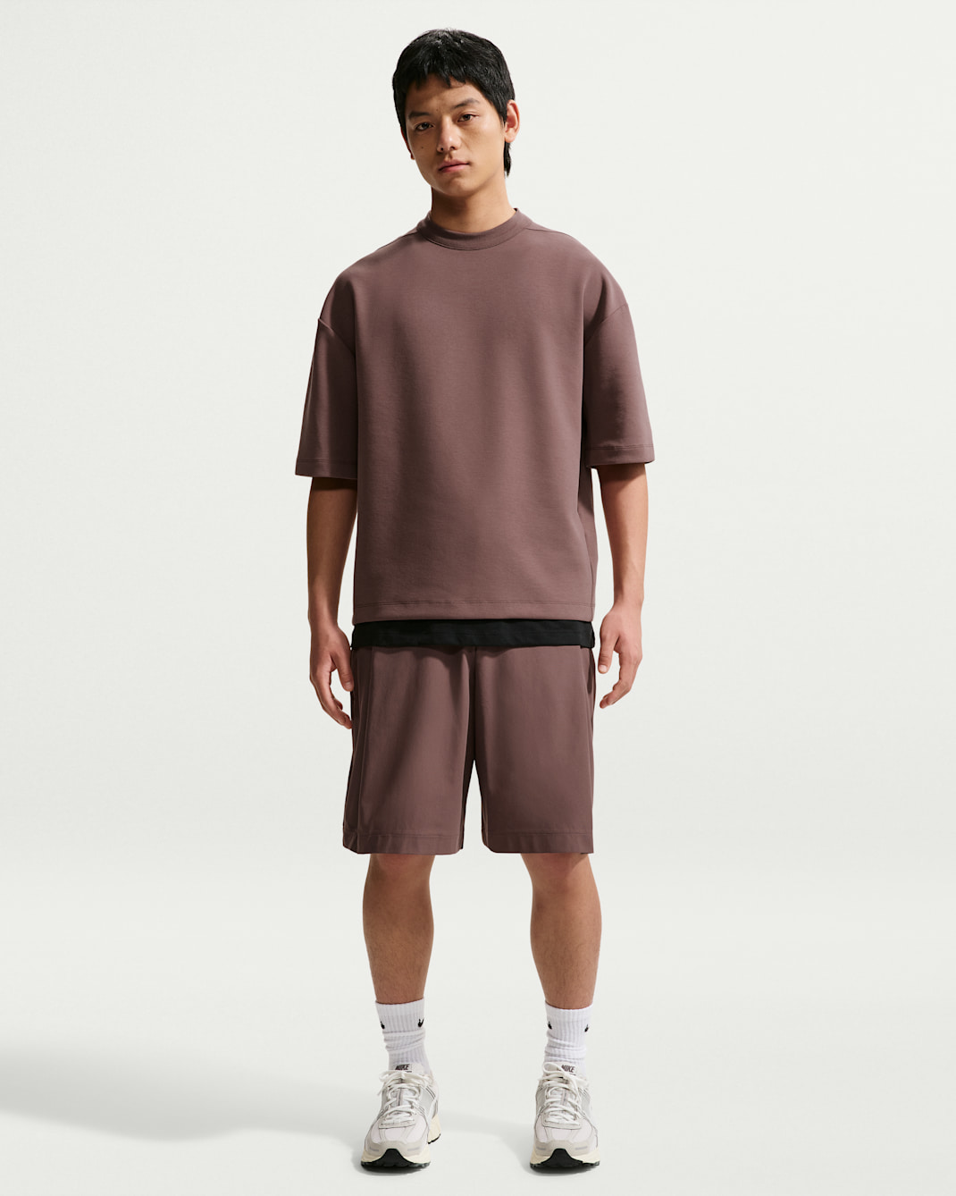 Nike 24.7 PerfectStretch Men's Dri-FIT UV 20cm (Approx.) Shorts - Tattoo/Black/Burgundy Crush