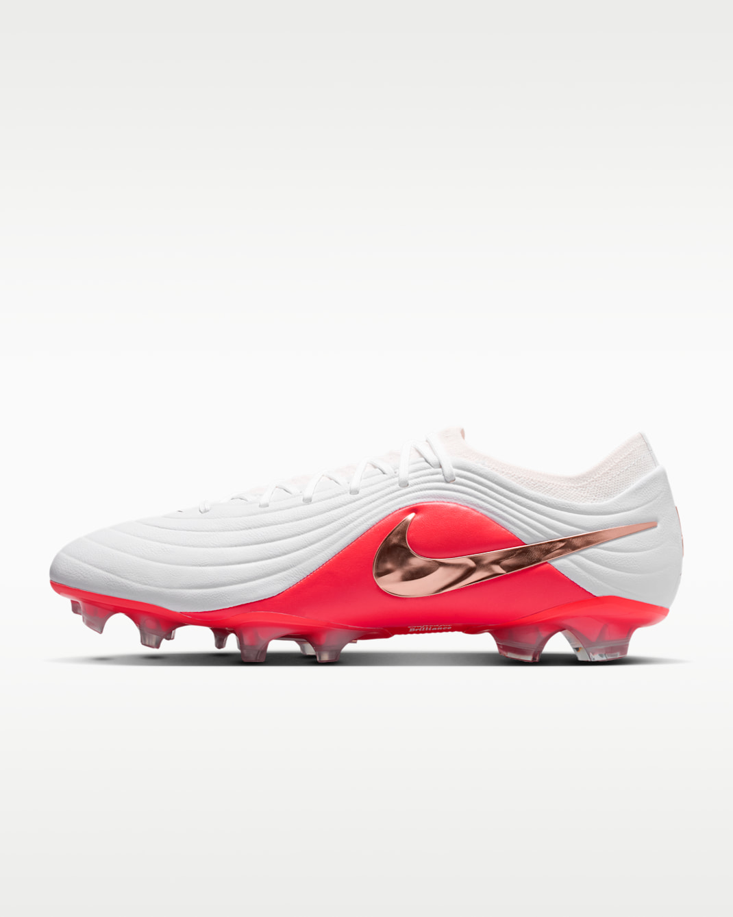 Nike Tiempo Maestro Elite Firm-Ground Low-Top Football Boots - White/Bright Crimson/Blur
