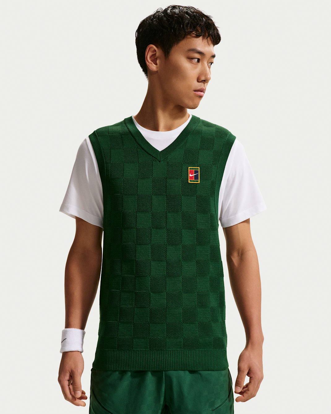 NikeCourt Slam Men's Tennis Sleeveless Jumper - Gorge Green