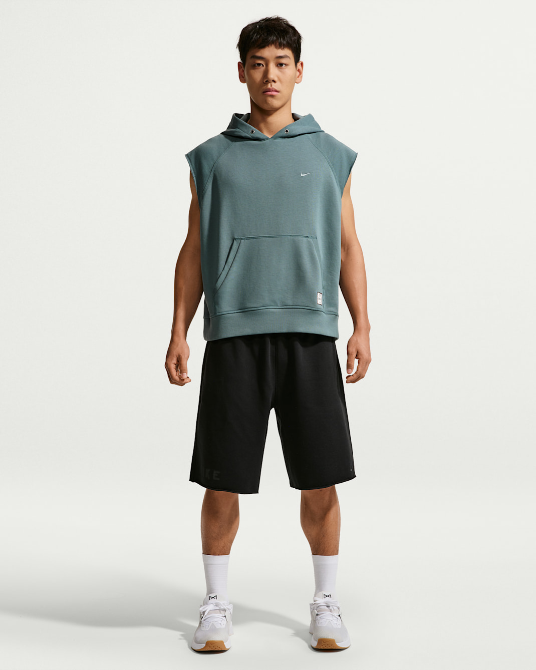 Nike Men's N.A.C. Dri-FIT Fleece Training Shorts - Black/Pale Ivory/Black