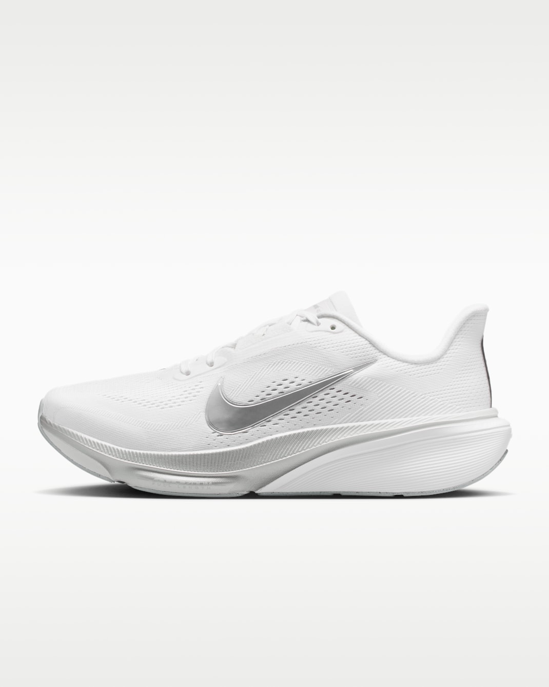 Nike Pegasus 42 Women's Road-Running Shoes - White/Wolf Grey/Cool Grey/Metallic Silver