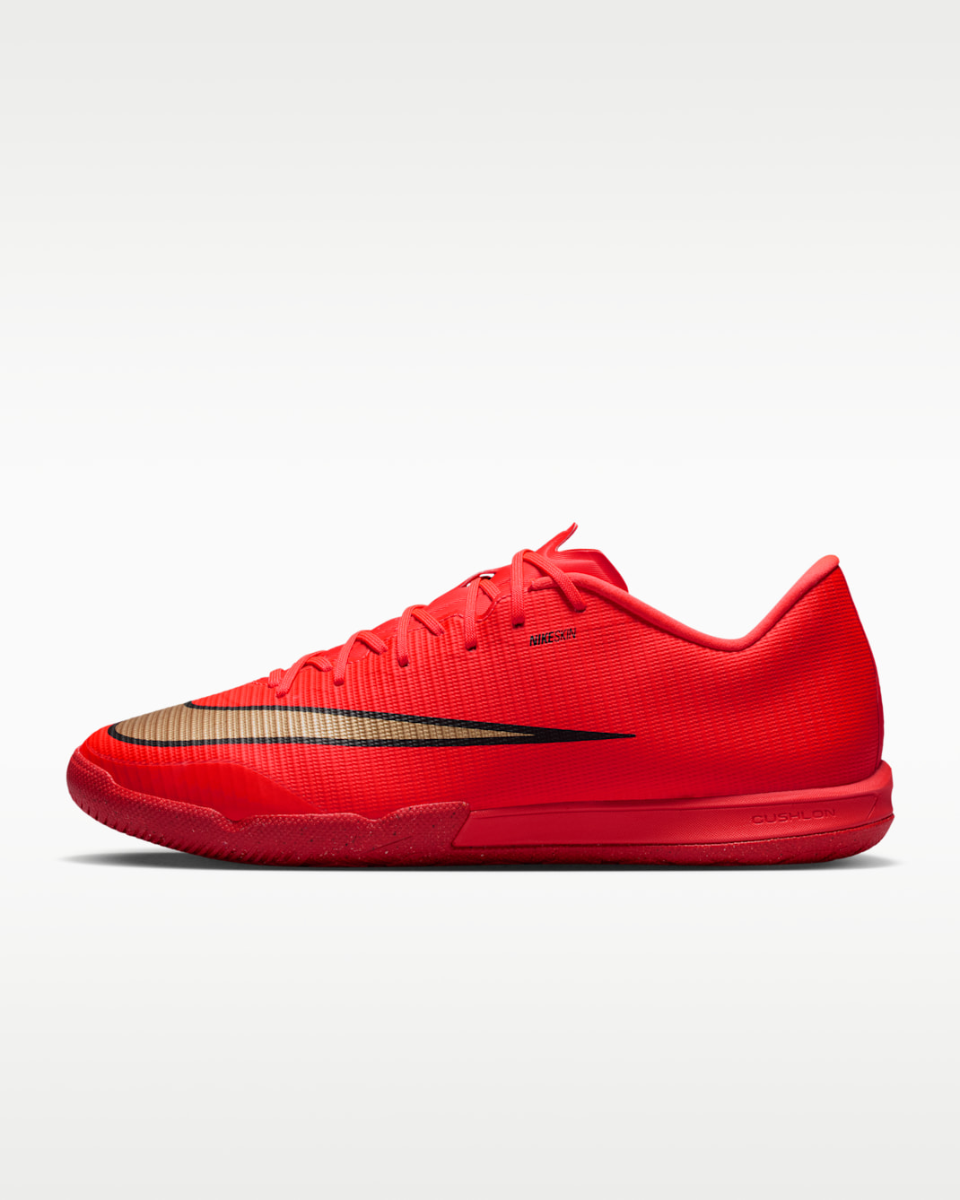 Nike Mercurial Vapor 17 Academy Indoor/Court Low-Top Football Shoes - Bright Crimson/Blur
