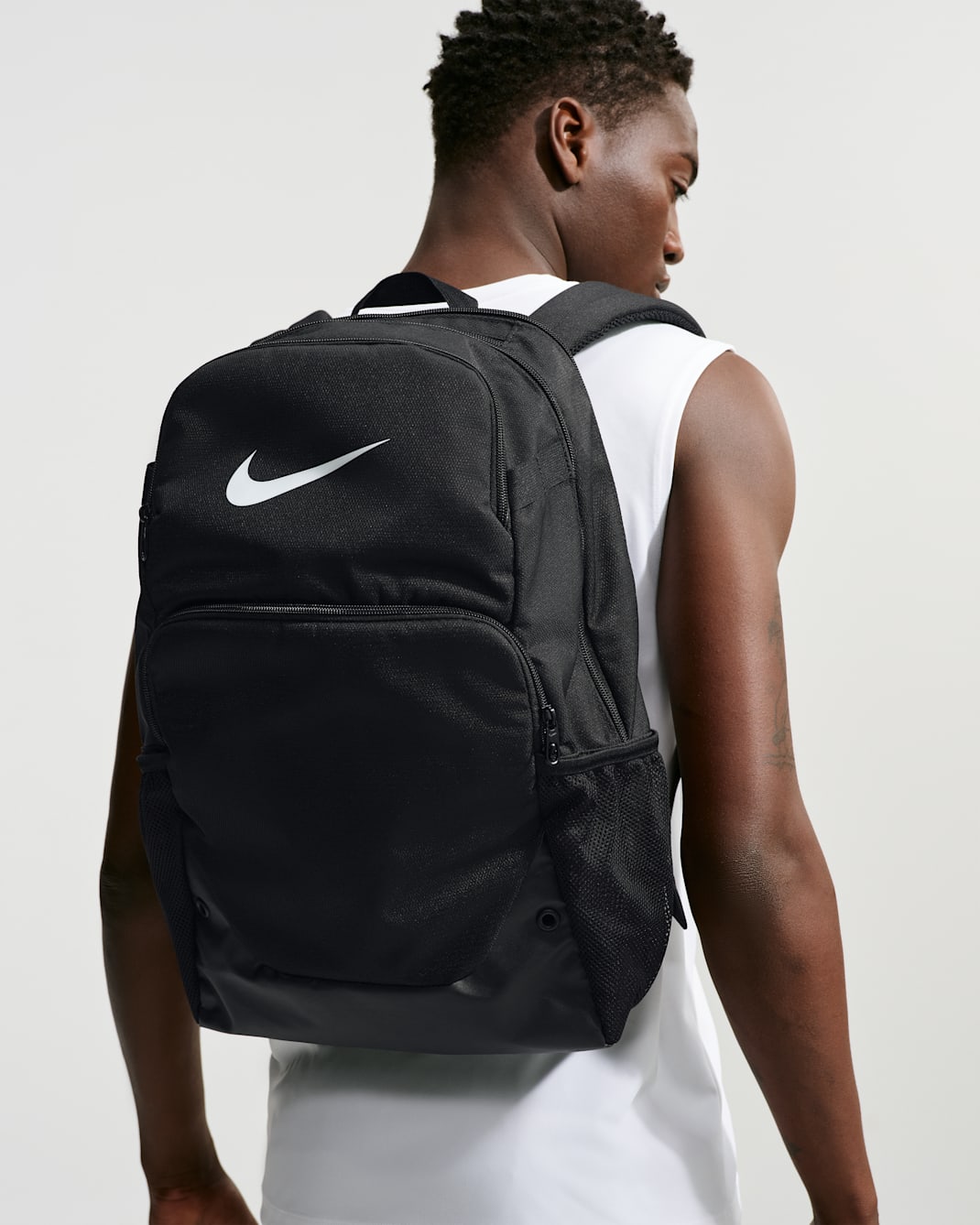 Nike Brasilia Backpack (Extra Large, 30L) - Black/Black/White
