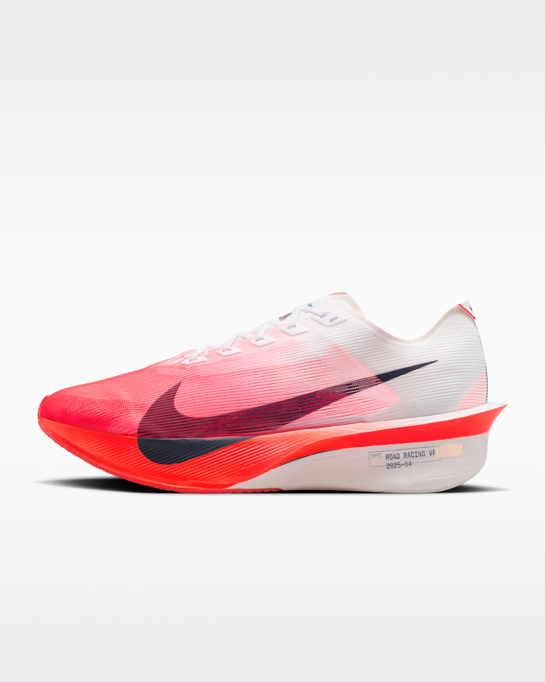 Nike Vaporfly 4 Men's Road Racing Shoes - White/Bright Crimson/Summit White/Midnight Navy