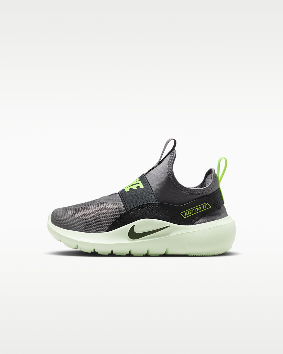 Nike Flex Runner 4 Younger Kids' Shoes - Pencil Point/Black/Volt Ice/Anthracite