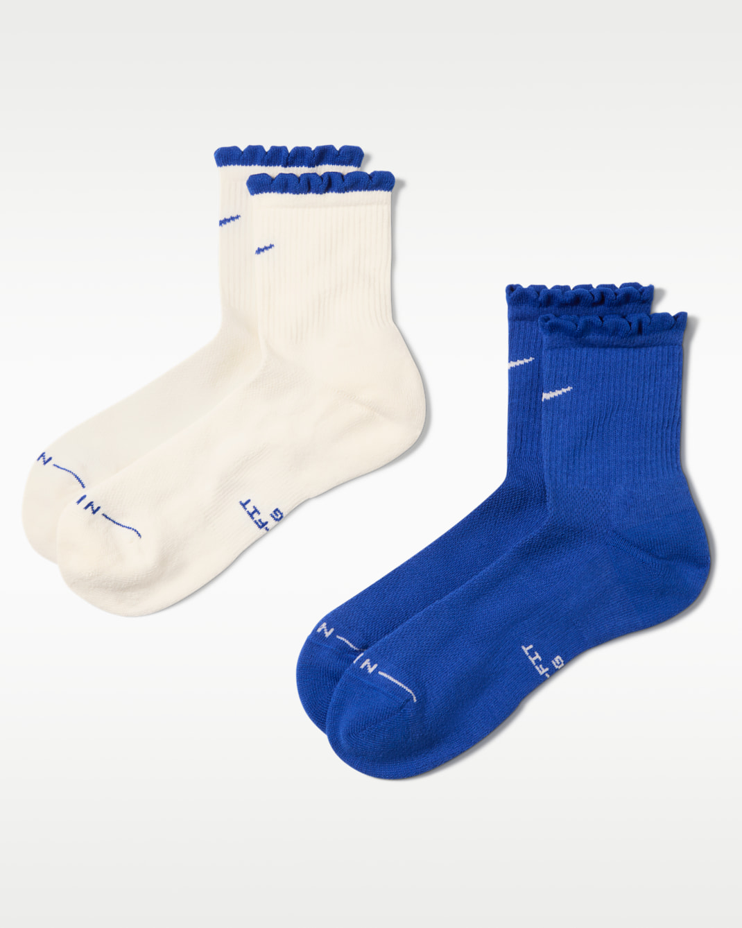 Nike Everyday Elevated Scallop Micro-Crew Socks (2 Pairs) - Multi-Colour