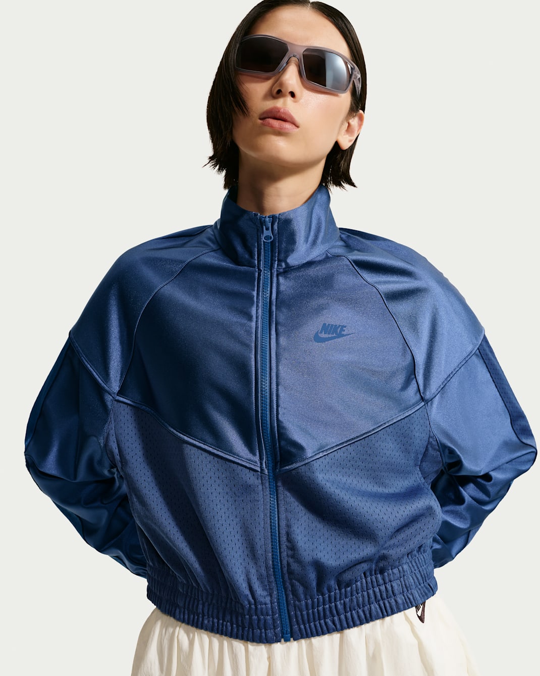 Nike Sportswear Women's Oversized Windrunner Jacket - Mystic Navy/Mystic Navy