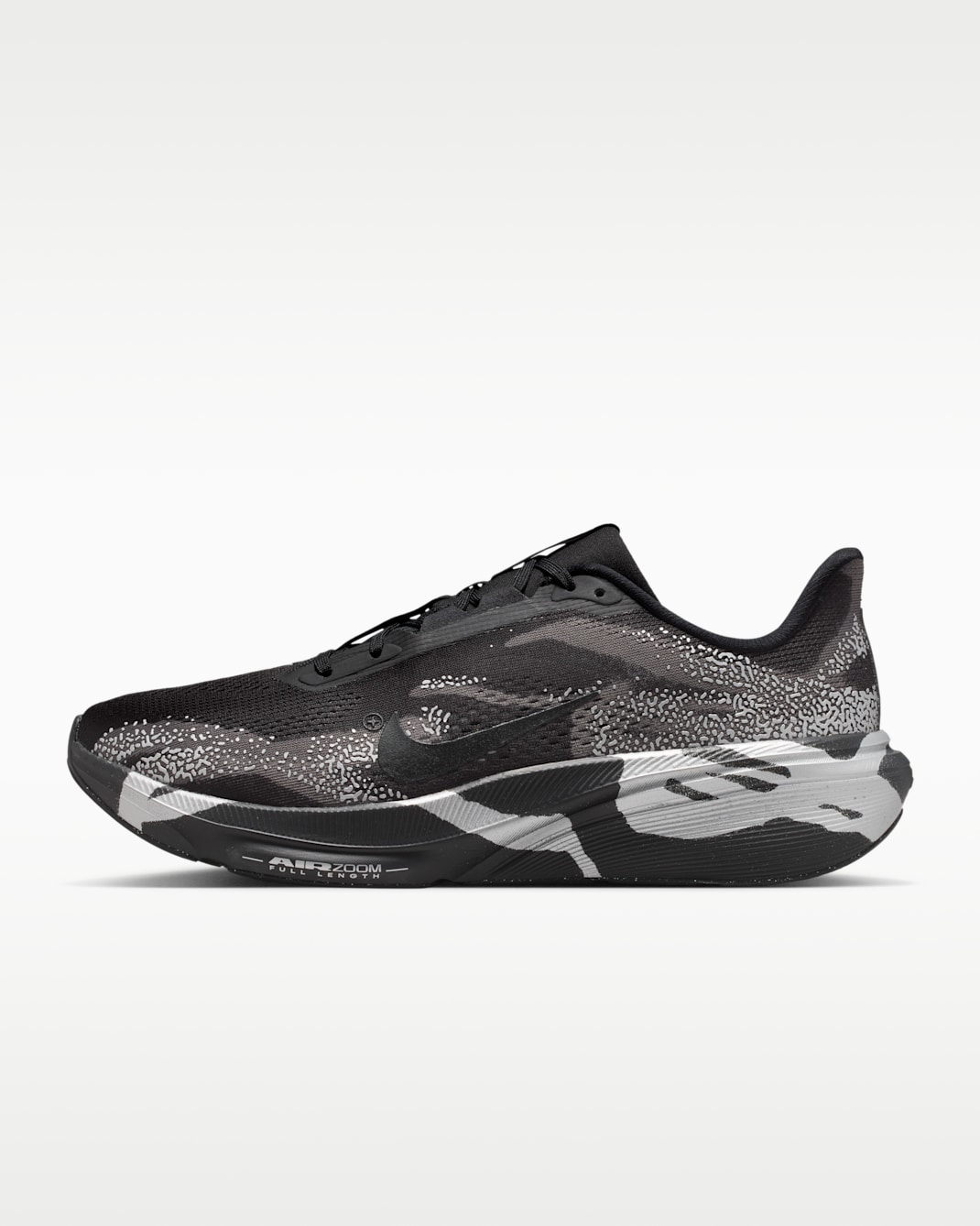 Nike Pegasus 42 Men's Road-Running Shoes - Black/Medium Ash/Metallic Silver/Black