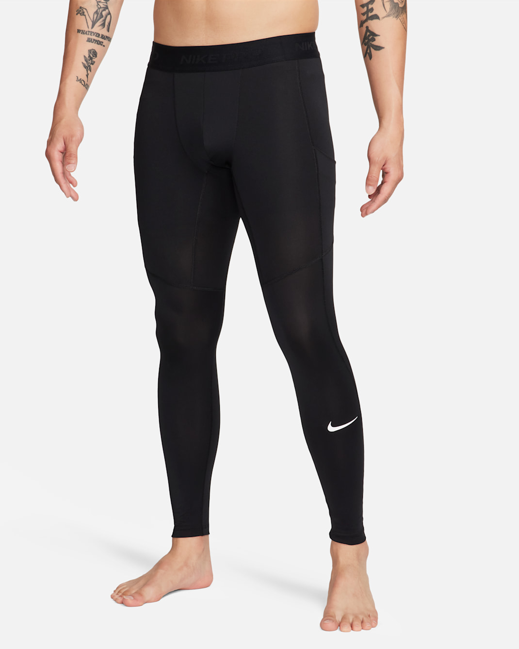 Nike Pro Men's Dri-FIT Fitness Tights - Black/White