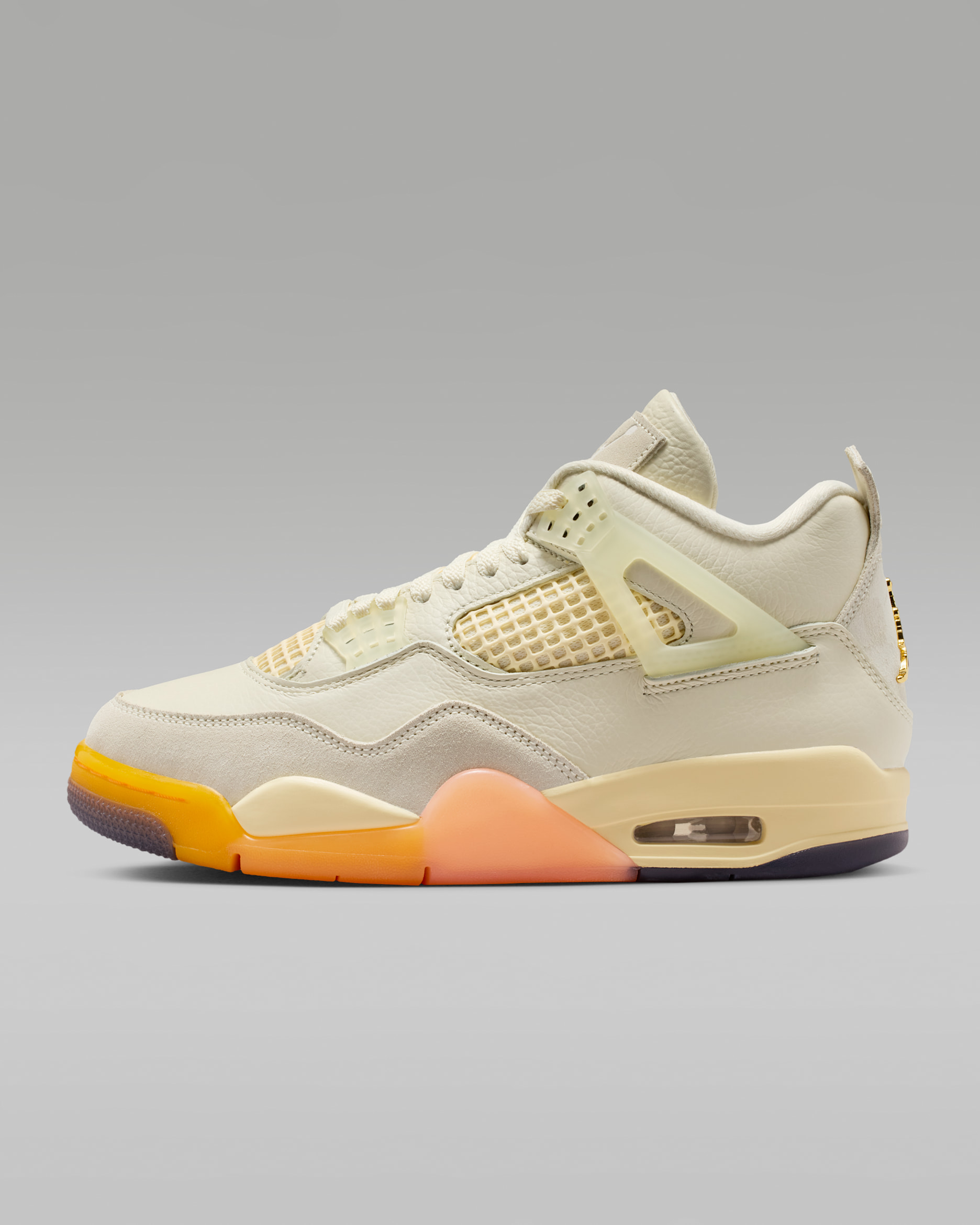 Air Jordan 4 Retro 'Birds of Paradise' Women's Shoes - Coconut Milk/Bright Mango/Bright Mango/Muslin