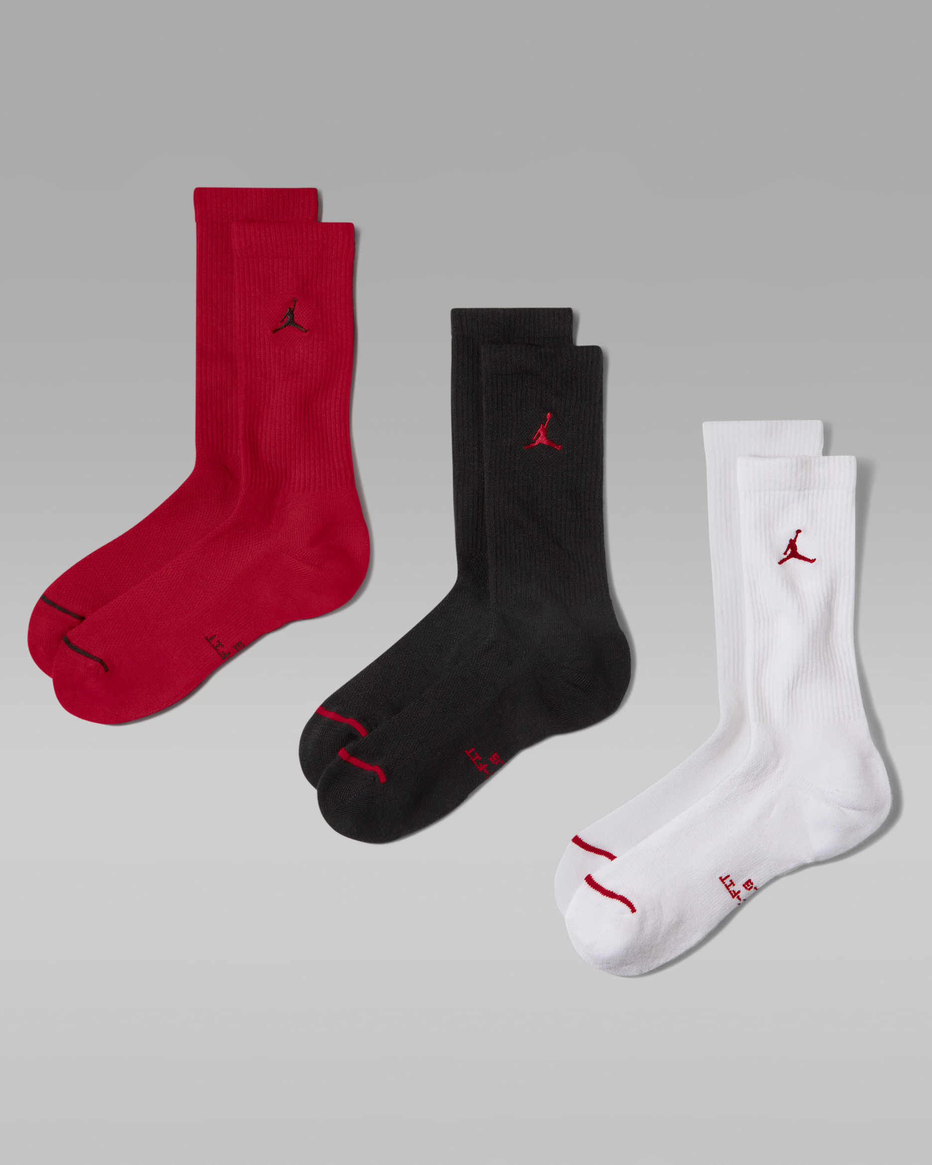 Jordan Everyday Crew Socks (3 Pairs) - Multi-Colour