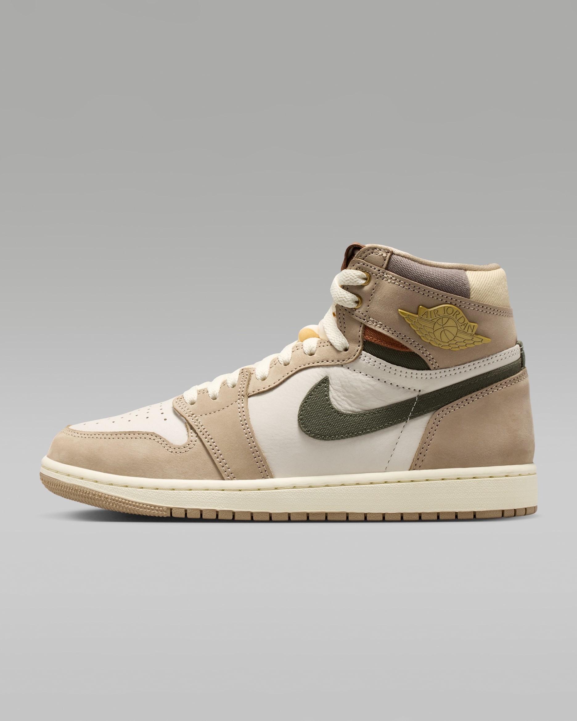 Air Jordan 1 High OG 'Khaki' Women's Shoes - Khaki/Sail/Cargo Khaki/Multi-Colour