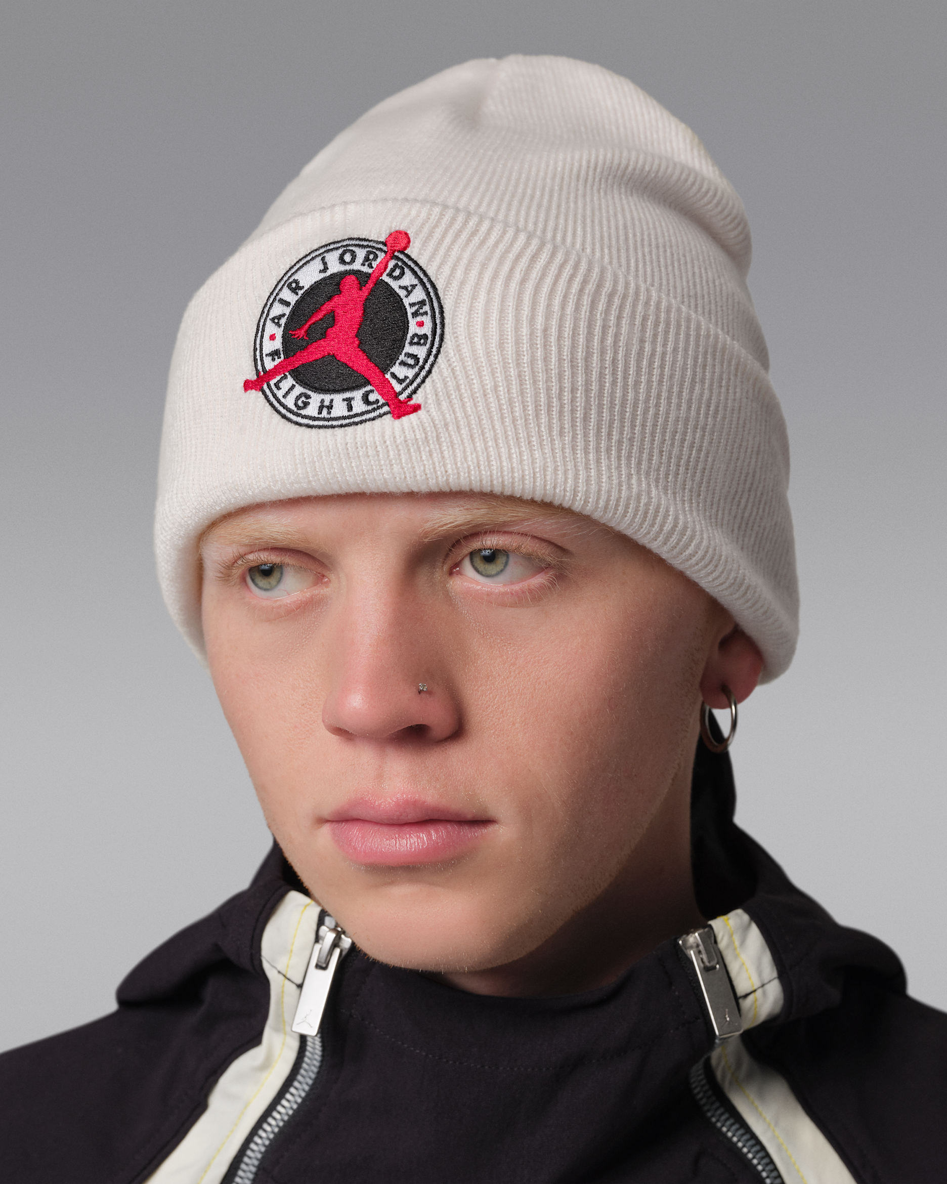 Jordan Flight Club Peak Beanie - Pale Ivory