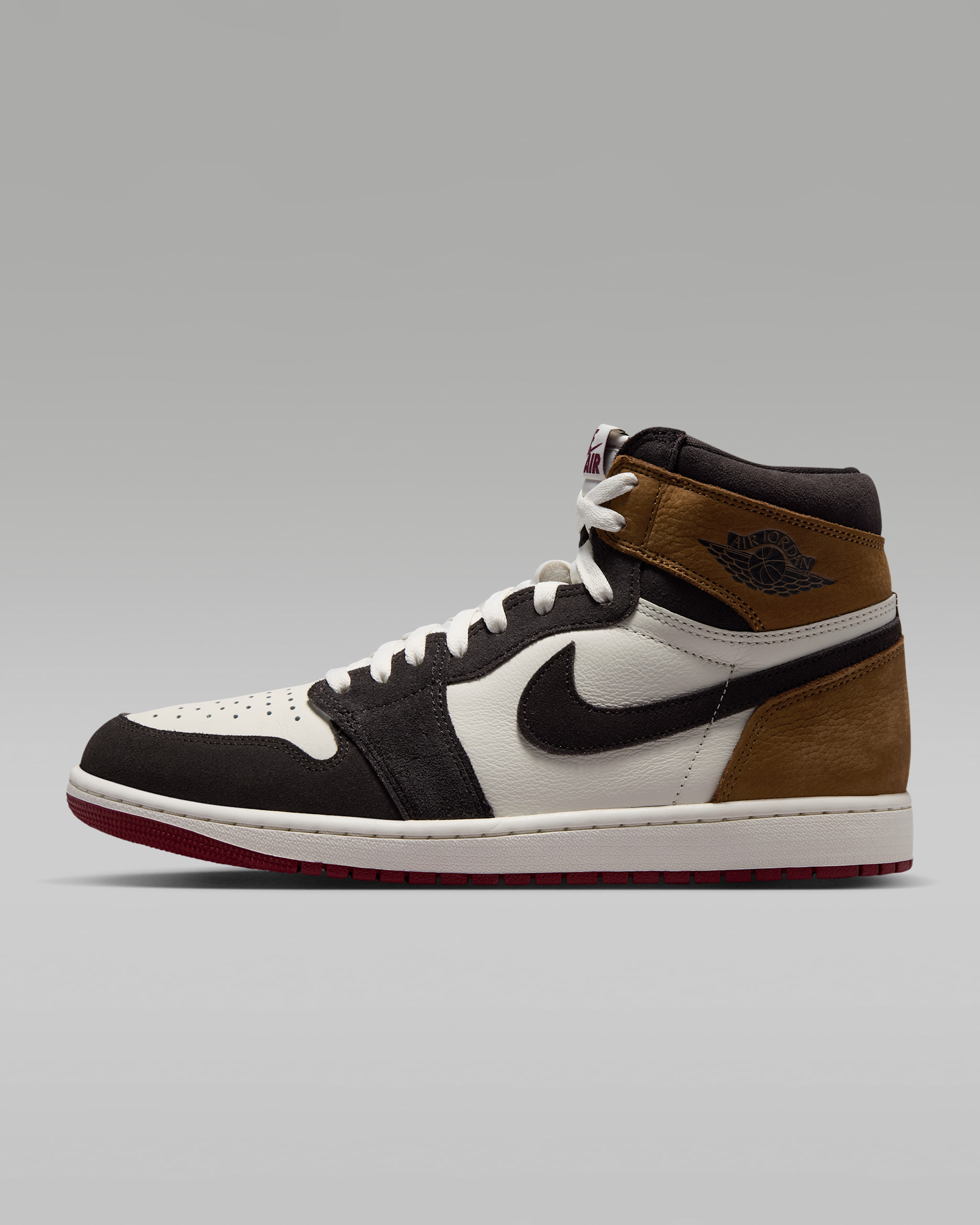 Air Jordan 1 Retro High OG 'Love Letter' Men's Shoes - Shadow Brown/Light British Tan/Team Red