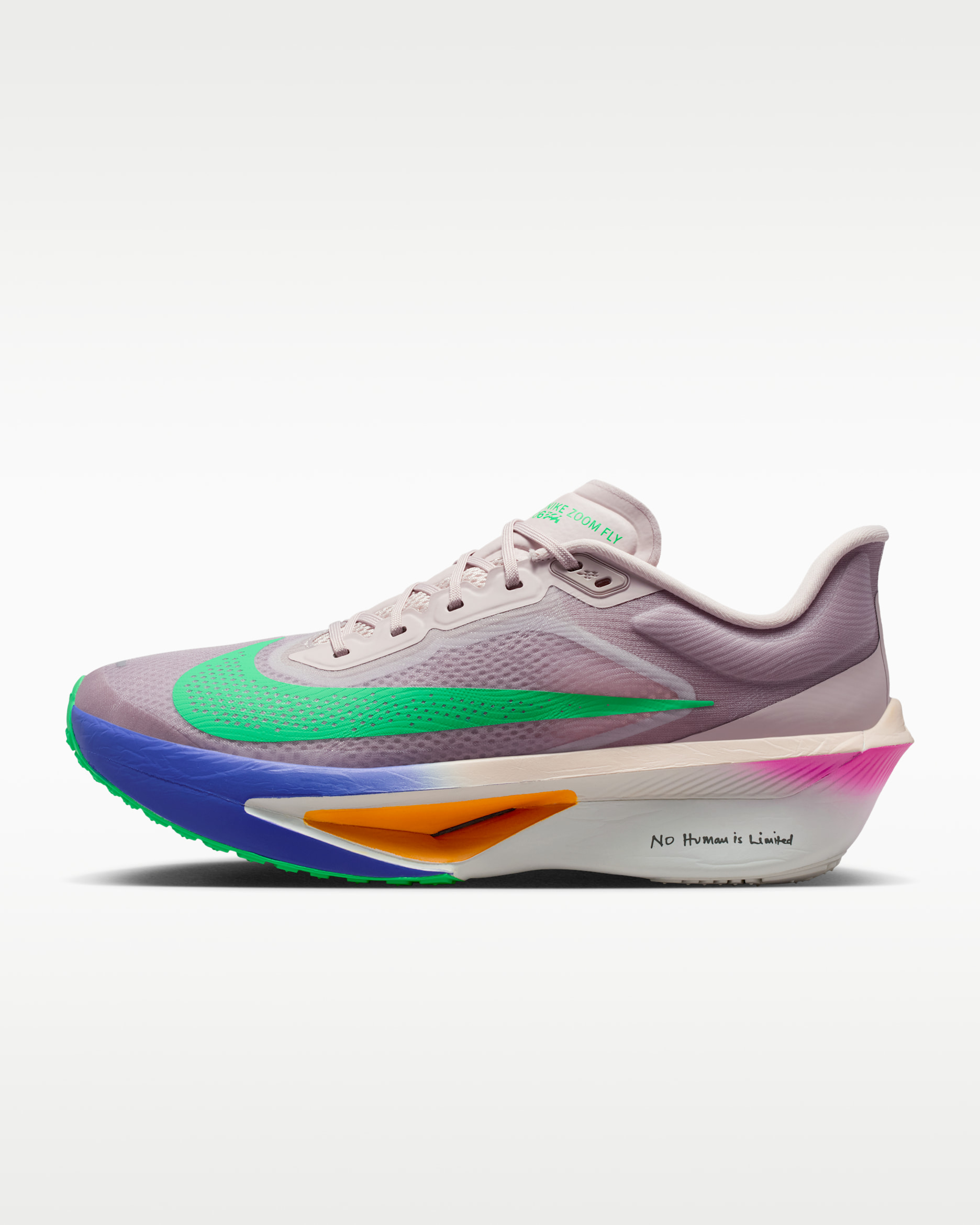 Nike Zoom Fly 6 'Eliud Kipchoge' Men's Road Racing Shoes - Silt Red/Persian Violet/Fire Pink/Green Shock
