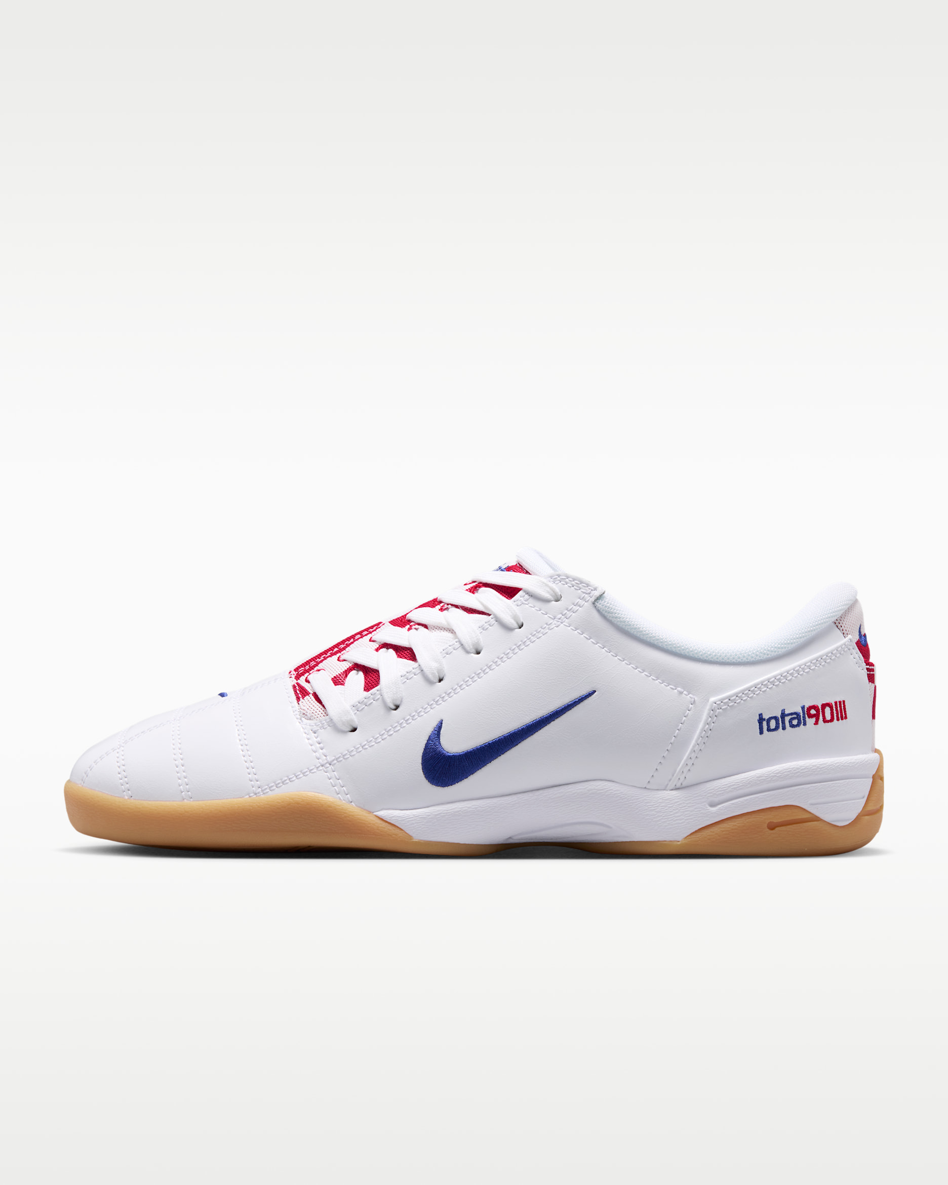 Nike Total 90 Checkered Men's Shoes - White/University Red/Gum Yellow/Deep Royal Blue
