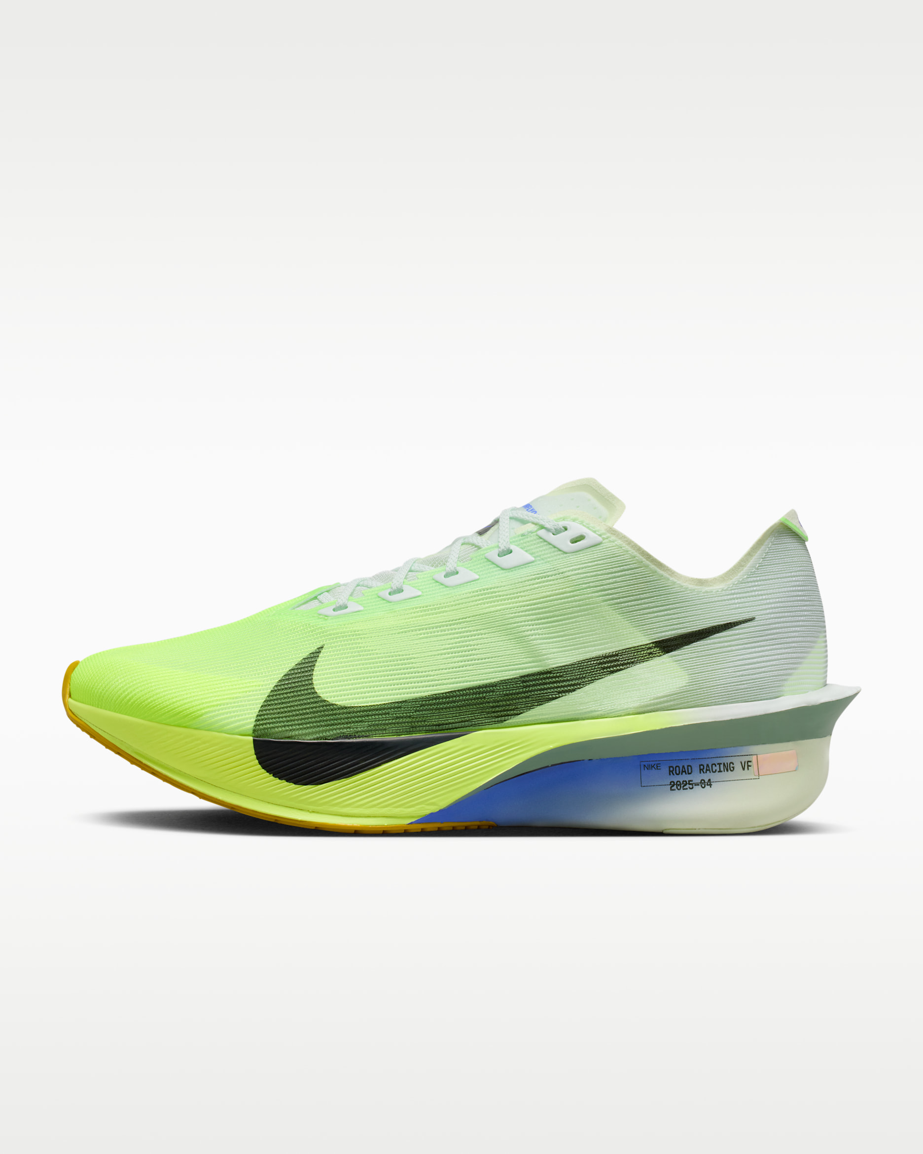 Nike Vaporfly 4 Men's Road Racing Shoes - Barely Green/Volt Tint/Sapphire/Black Spruce