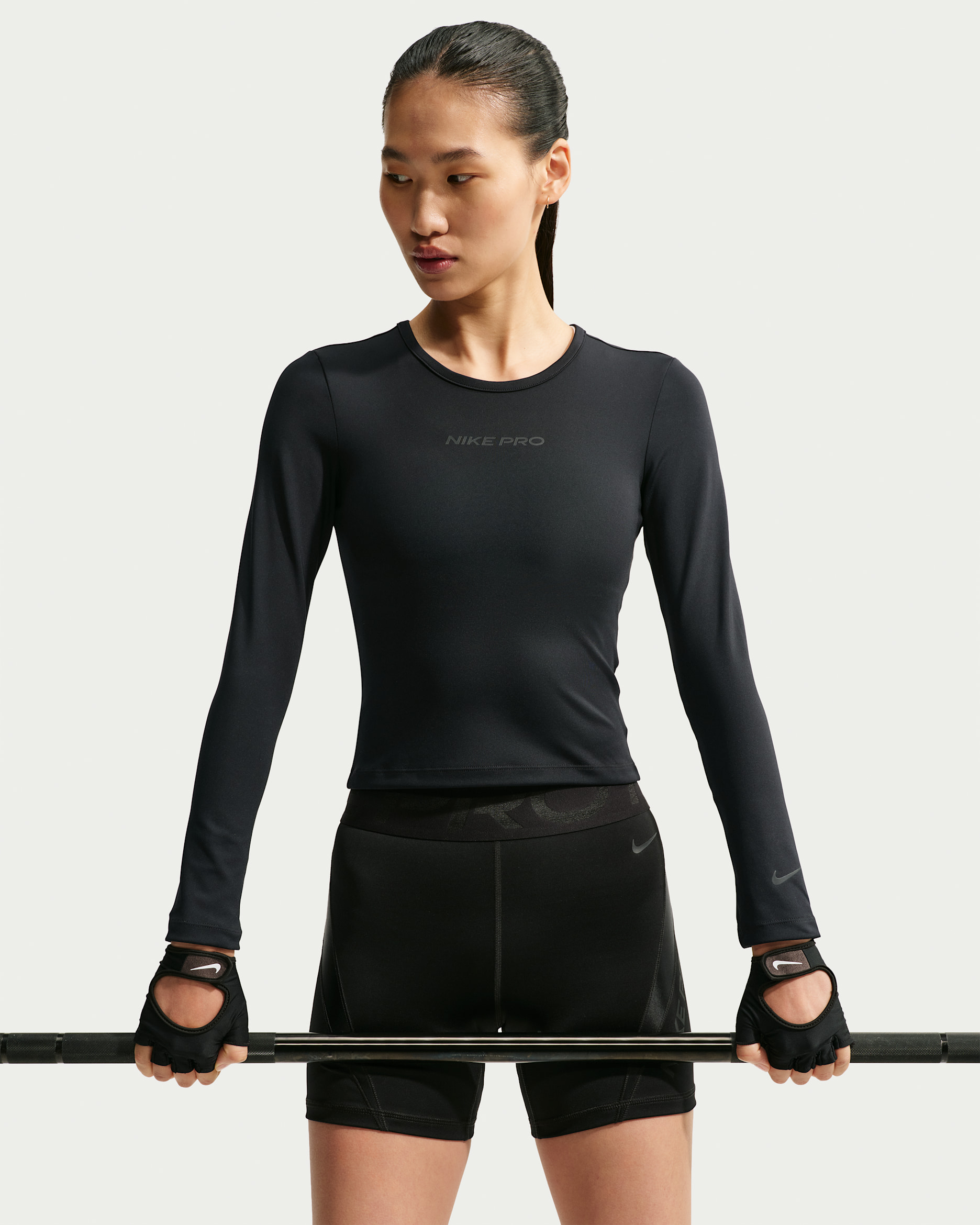 Nike Pro Sculpt 'Keely Hodgkinson' Women's Dri-FIT Long-Sleeve Top - Black/Linen/Black