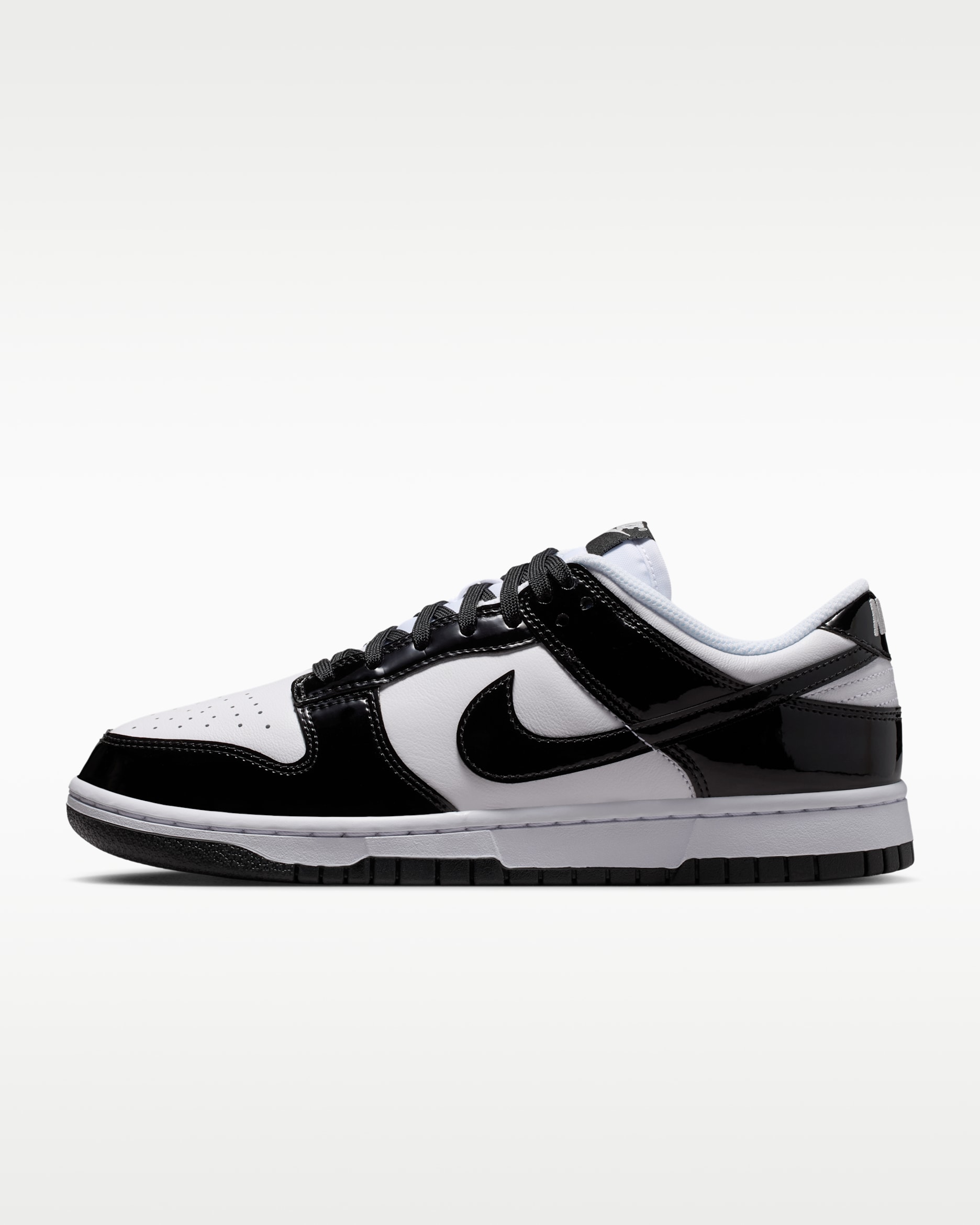 Nike Dunk Low SE 'Gloss' Women's Shoes - White/White/Metallic Silver/Black