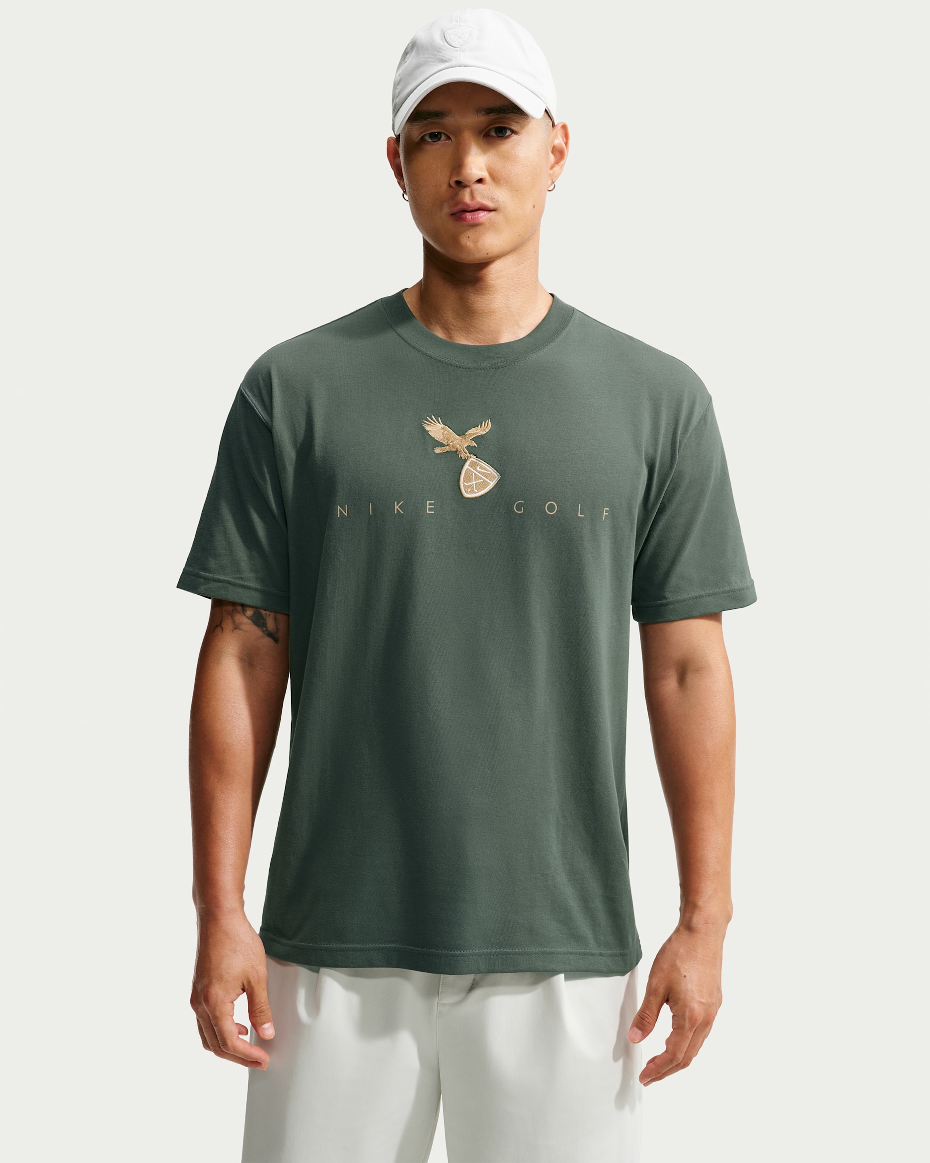 Nike Men's Golf T-Shirt - Camo Green