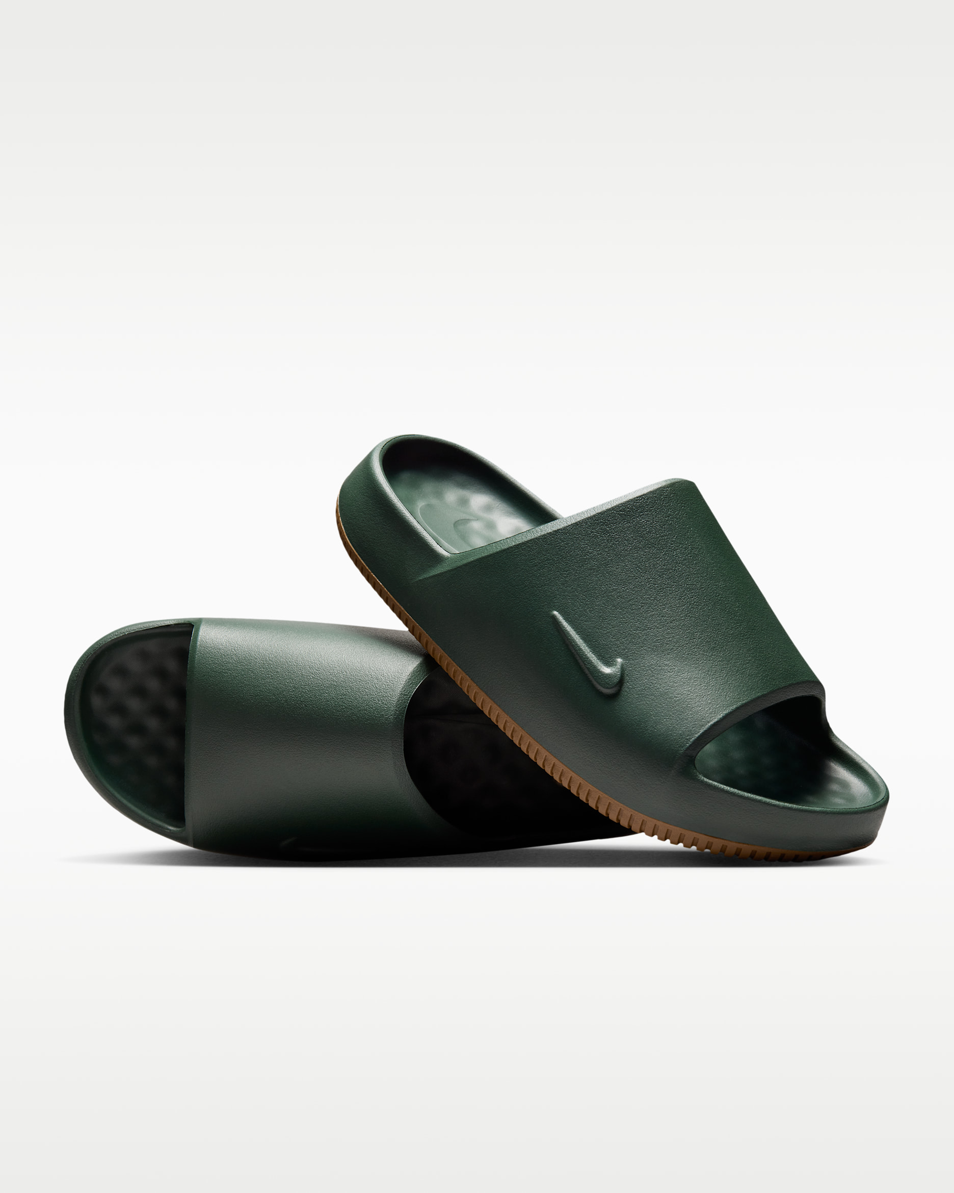Nike Calm 2.0 Men's Slides - Fir/Gum Medium Brown