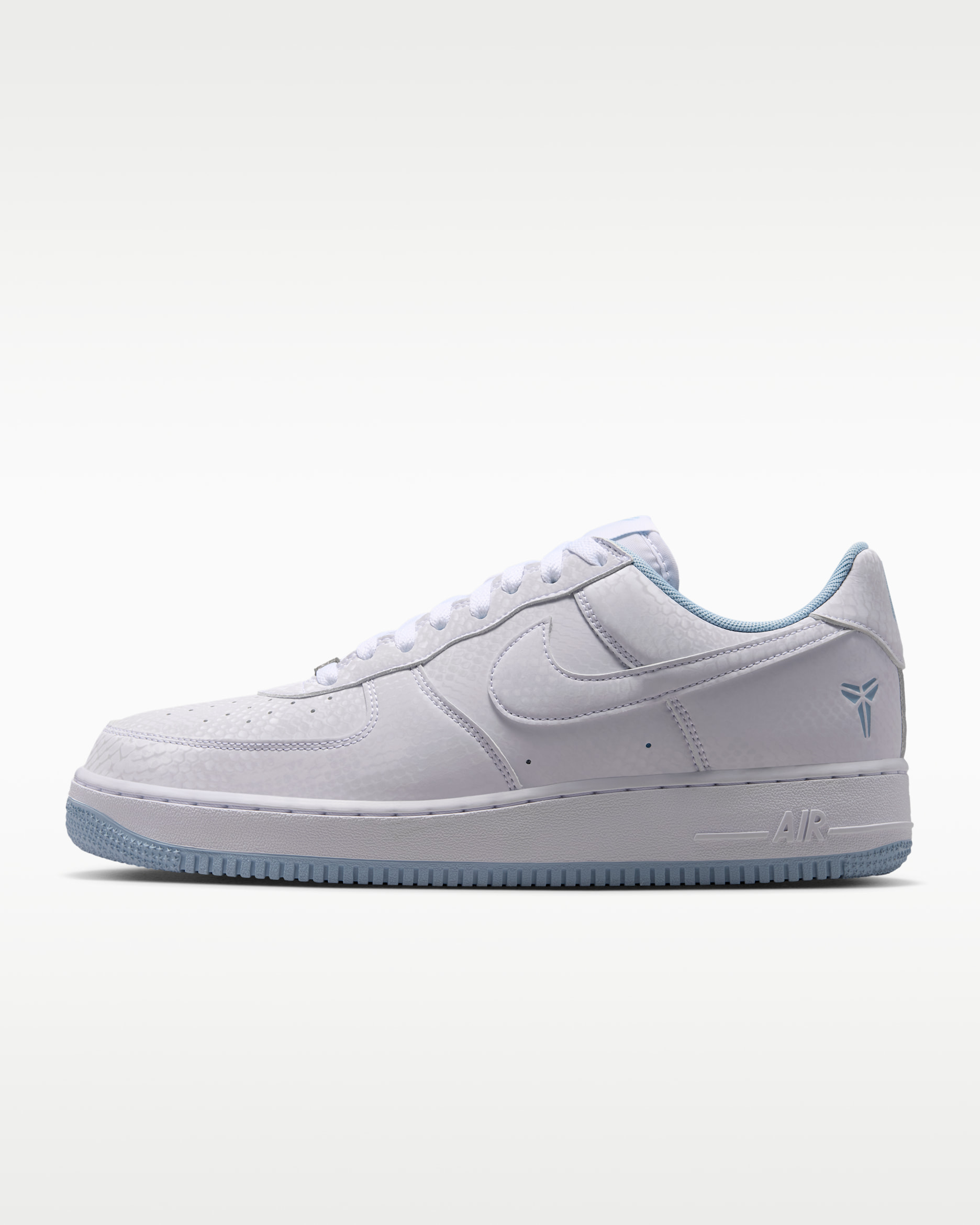 Kobe Air Force 1 Low Men's Shoes - White/Armoury Blue
