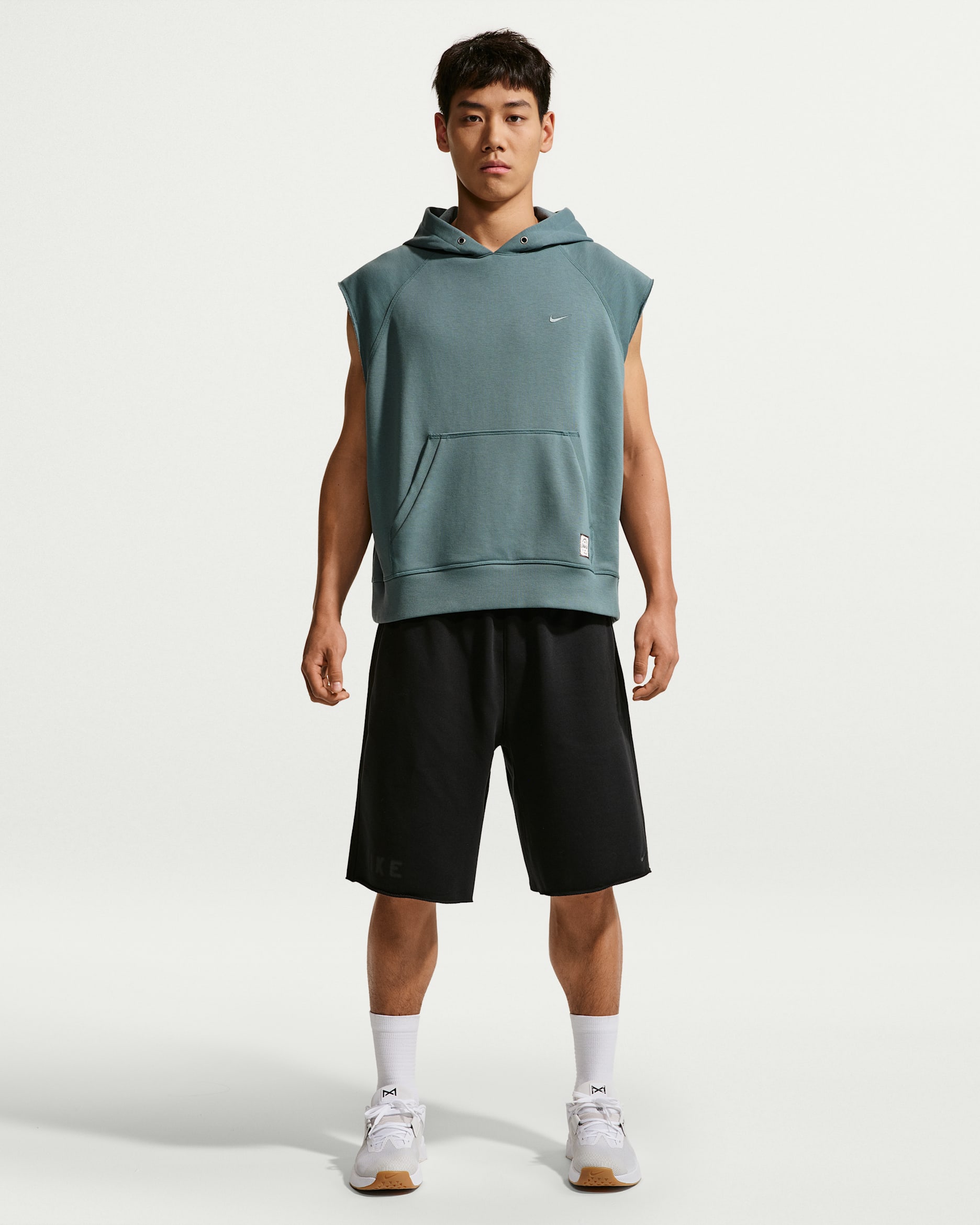 Nike Men's N.A.C. Dri-FIT Fleece Training Shorts - Black/Pale Ivory/Black