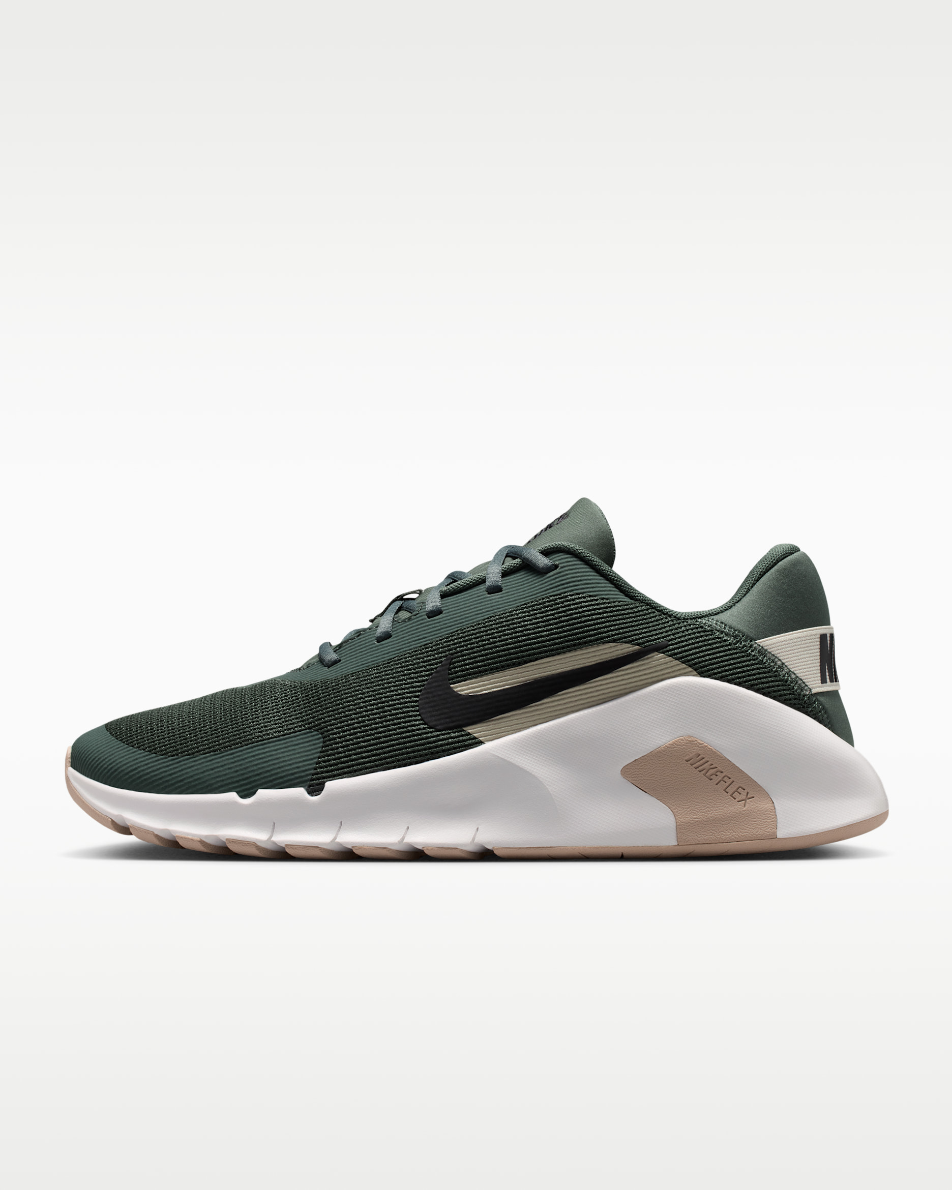 Nike Flex Train Men's Workout Shoes - Camo Green/Summit White/Cream II/Black