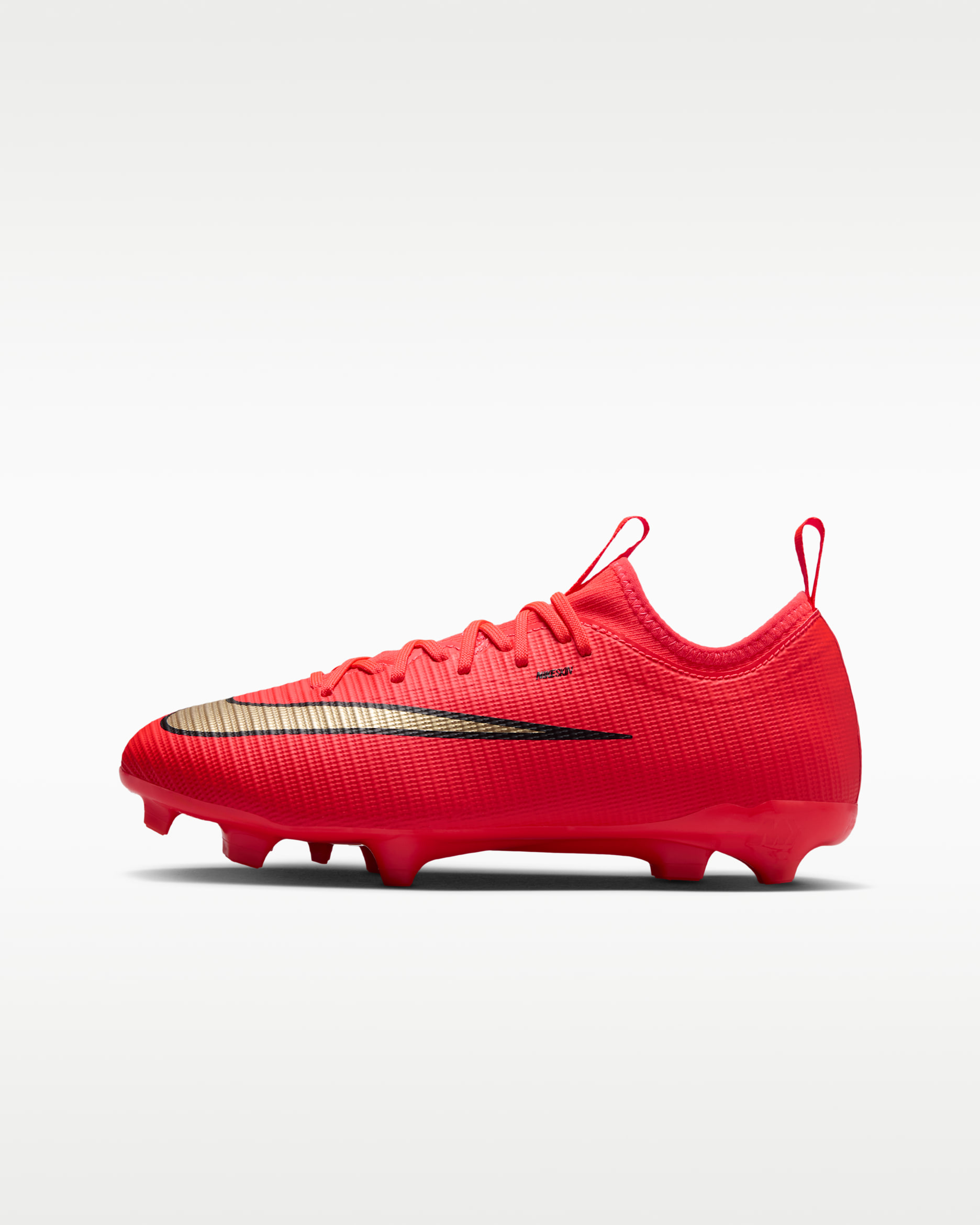 Nike Jr. Mercurial Vapor 17 Academy Older Kids' Multi-Ground Low-Top Football Boots - Bright Crimson/Blur