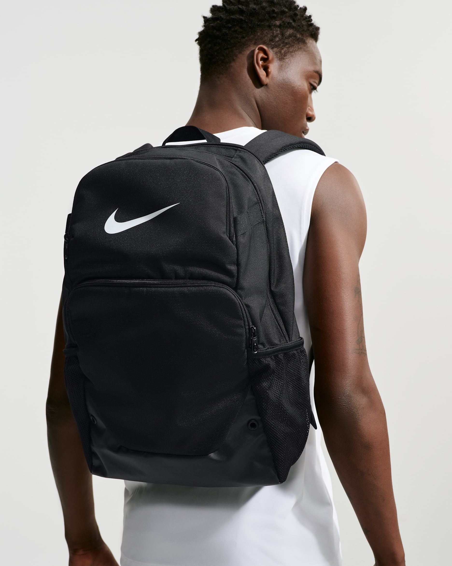 Nike Brasilia Backpack (Extra Large, 30L) - Black/Black/White