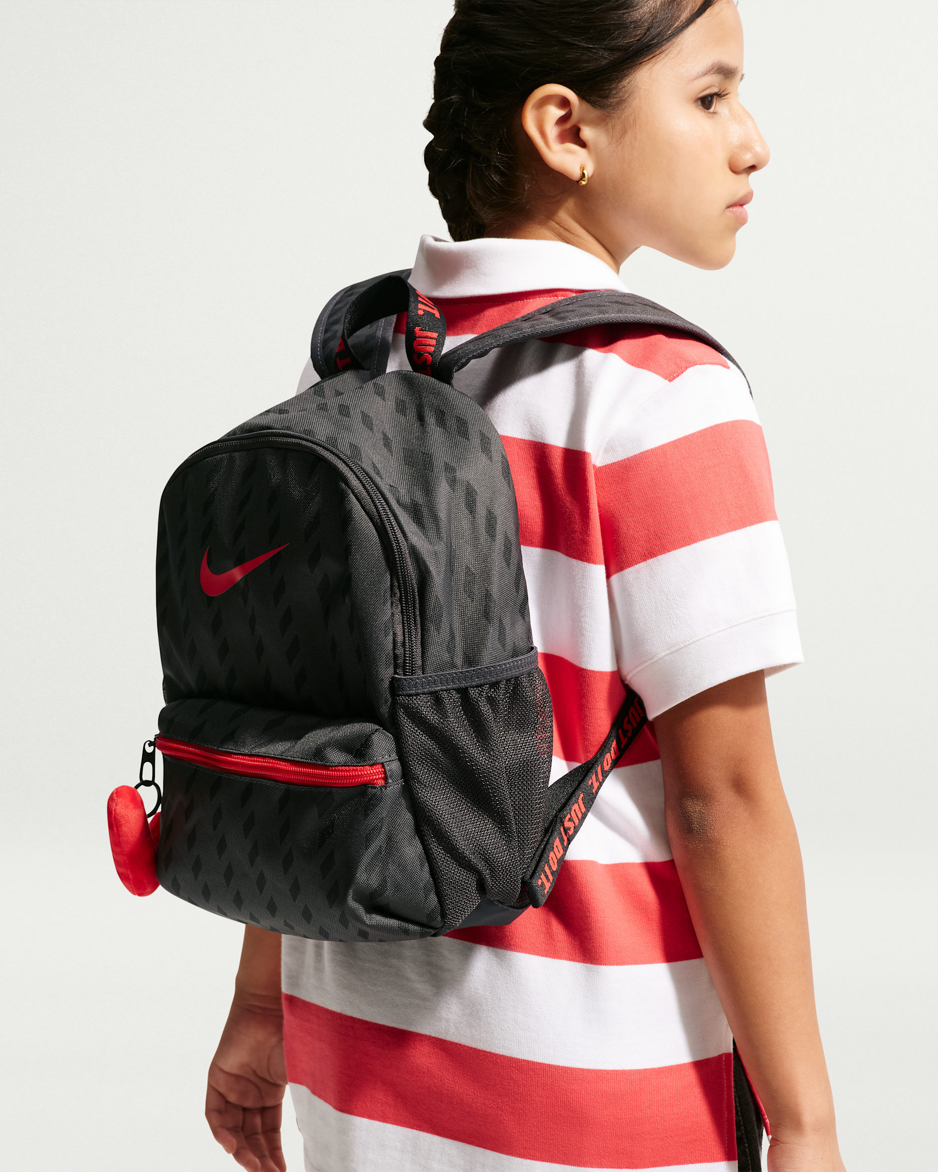 Nike JDI Backpack Kids‘ Mini Backpack (11L) - Anthracite/Black/University Red