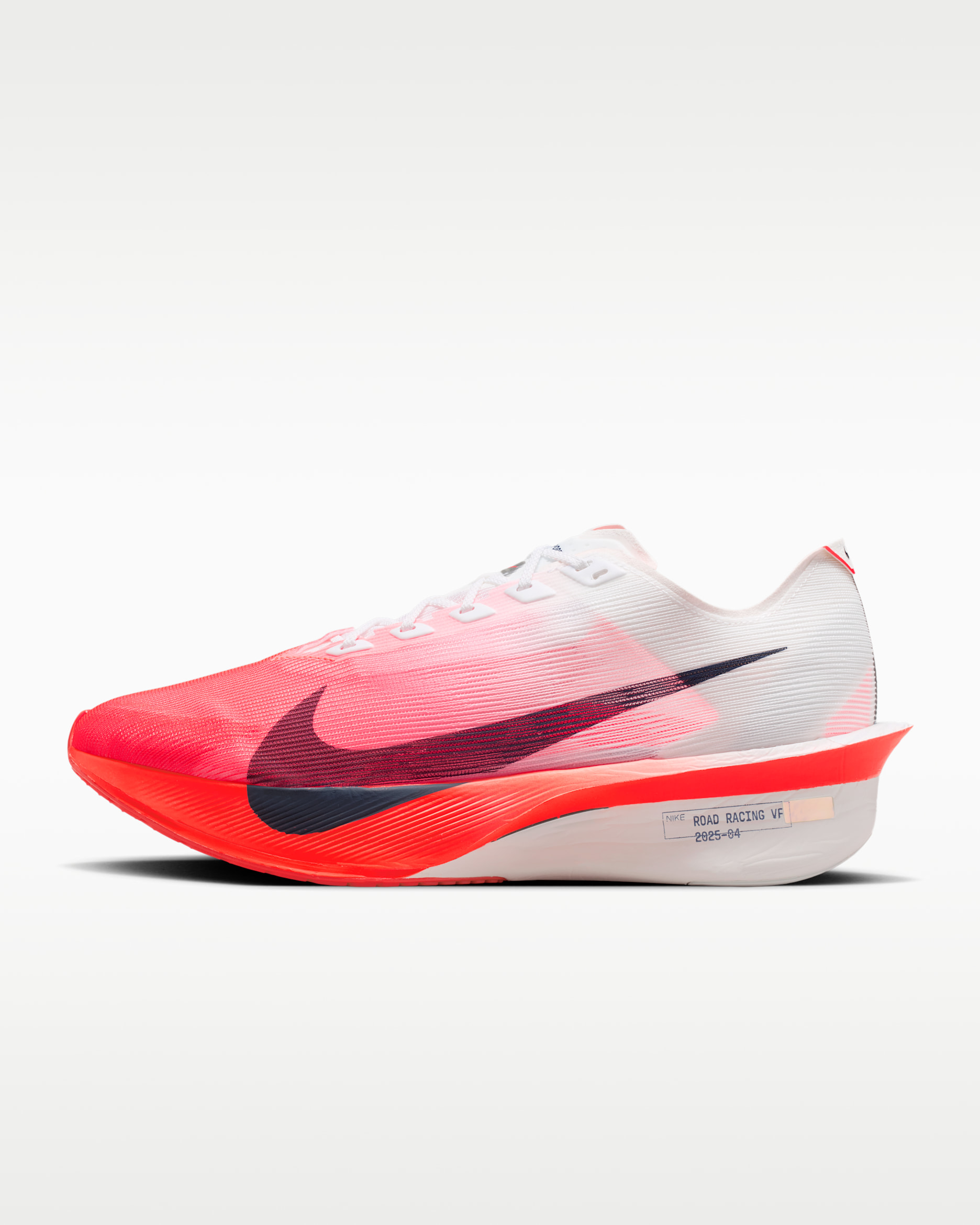 Nike Vaporfly 4 Men's Road Racing Shoes - White/Bright Crimson/Summit White/Midnight Navy