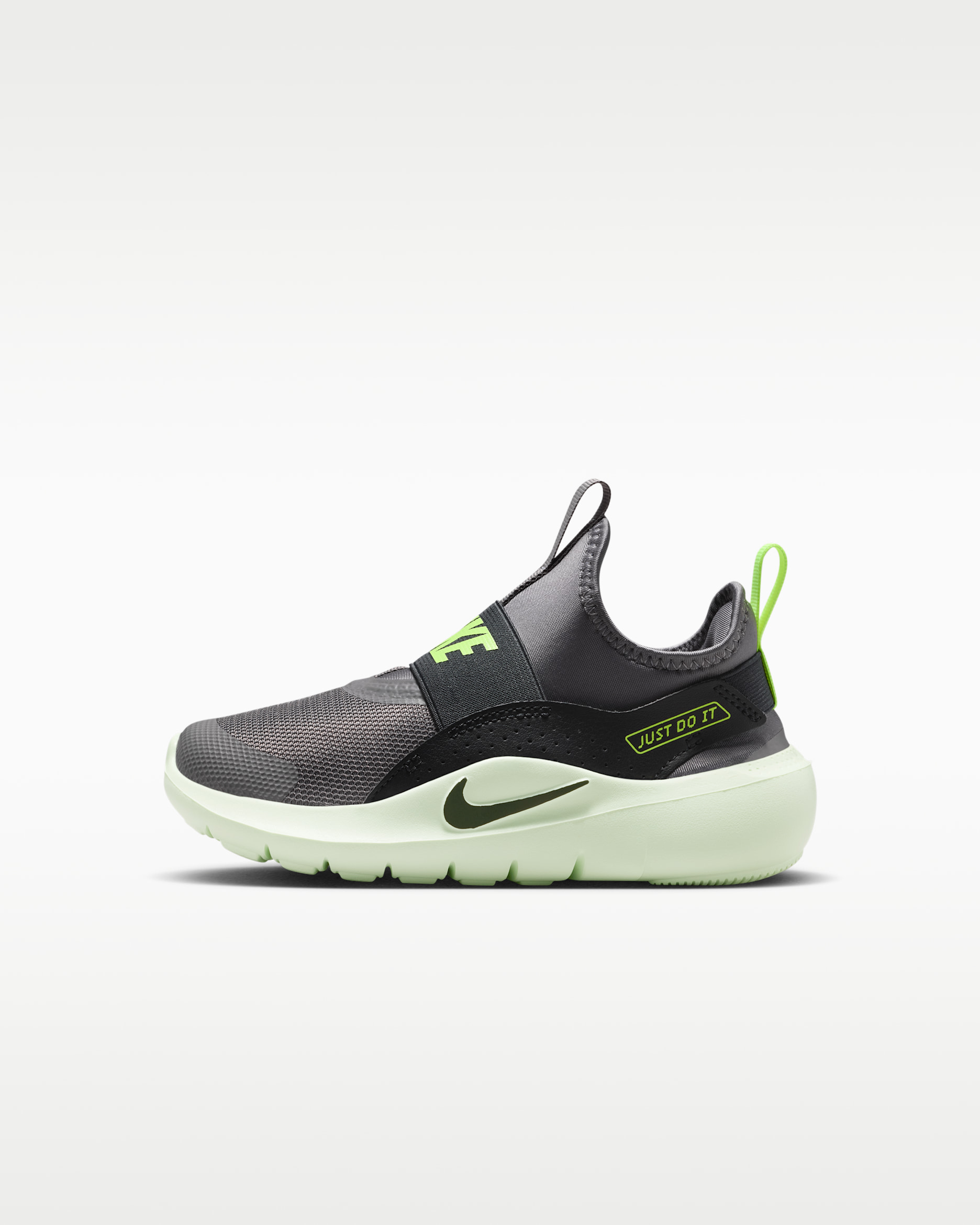 Nike Flex Runner 4 Younger Kids' Shoes - Pencil Point/Black/Volt Ice/Anthracite