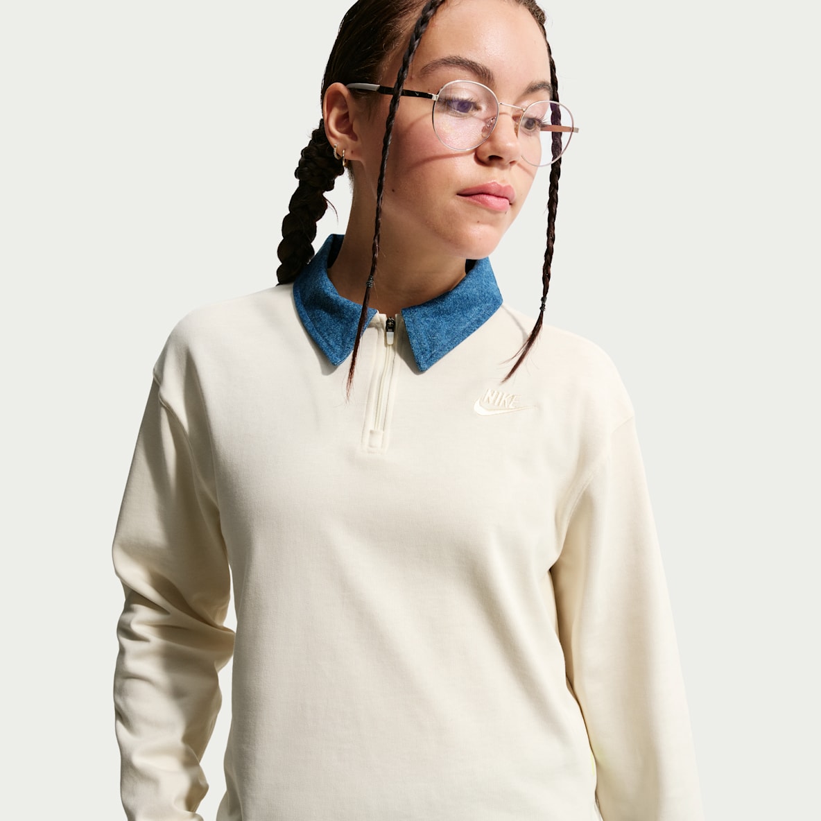 Nike Sportswear Collection Older Kids' (Girls') Long-Sleeve Polo Top