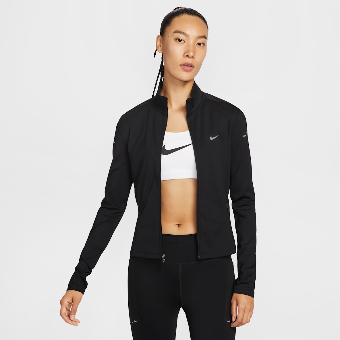 ナイキ スウィフト ウィメンズ Dri-FIT フルジップ ミッドレイヤー ランニングトップ