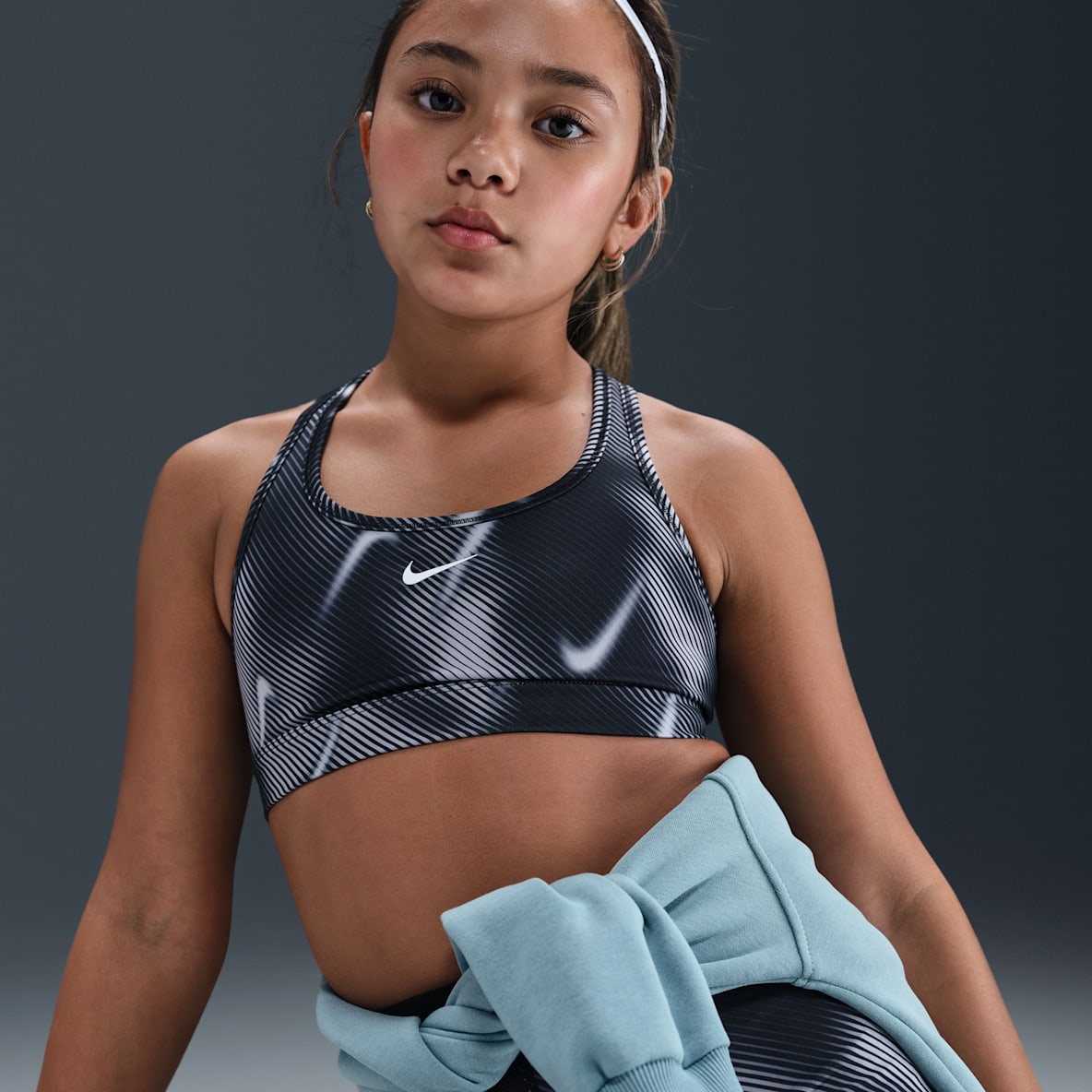 Nike Pro Swoosh Big Kids' (Girls') Sports Bra