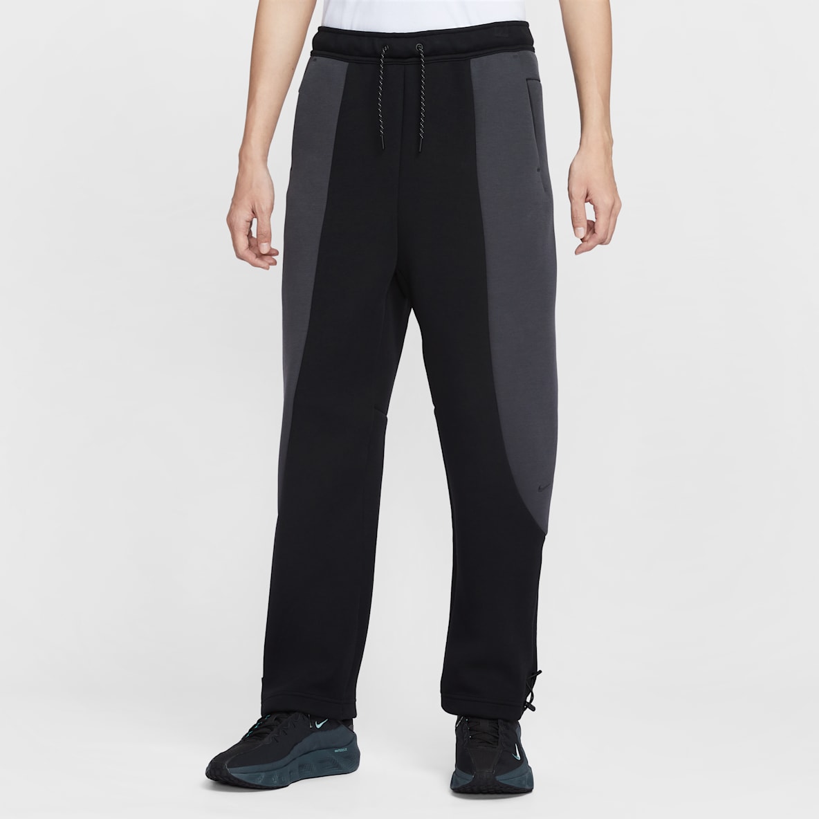 Nike Tech Men's Color-Block Open-Hem Fleece Pants