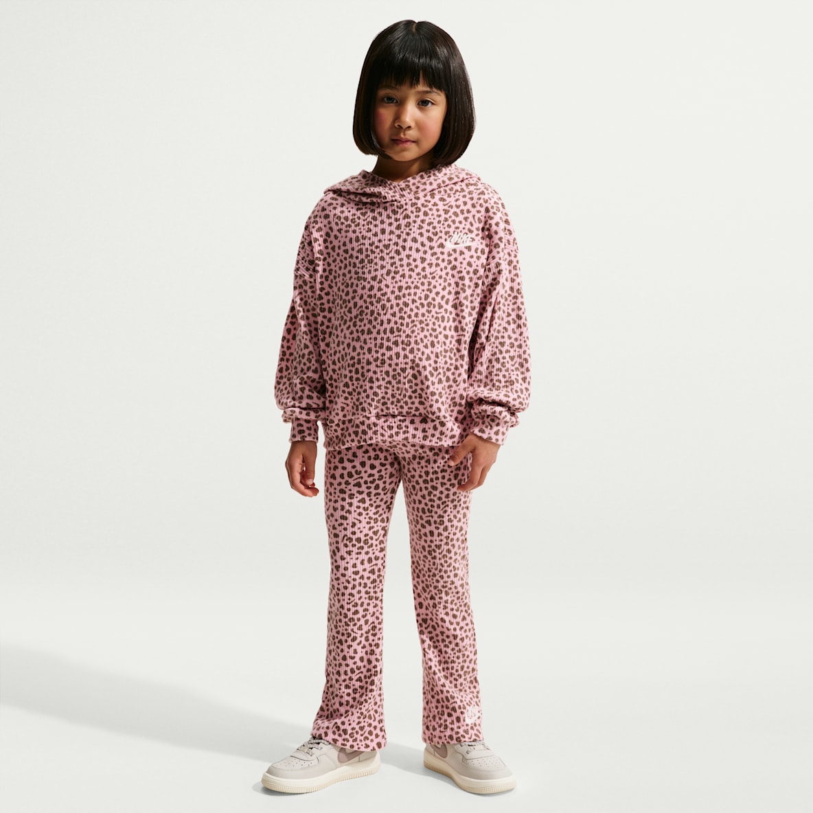 Nike Wild Warmth Conjunto de 2 piezas de tela de canalé para niños talla pequeña
